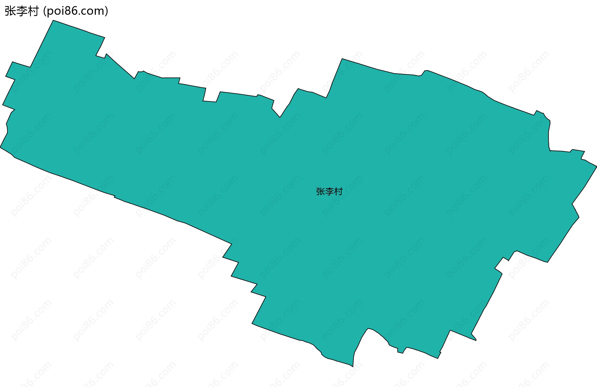 张李村边界地图