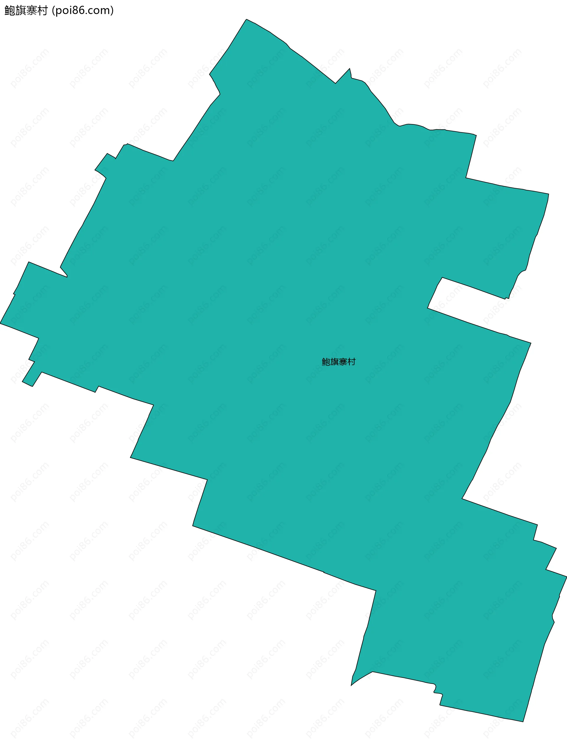 鲍旗寨村边界地图