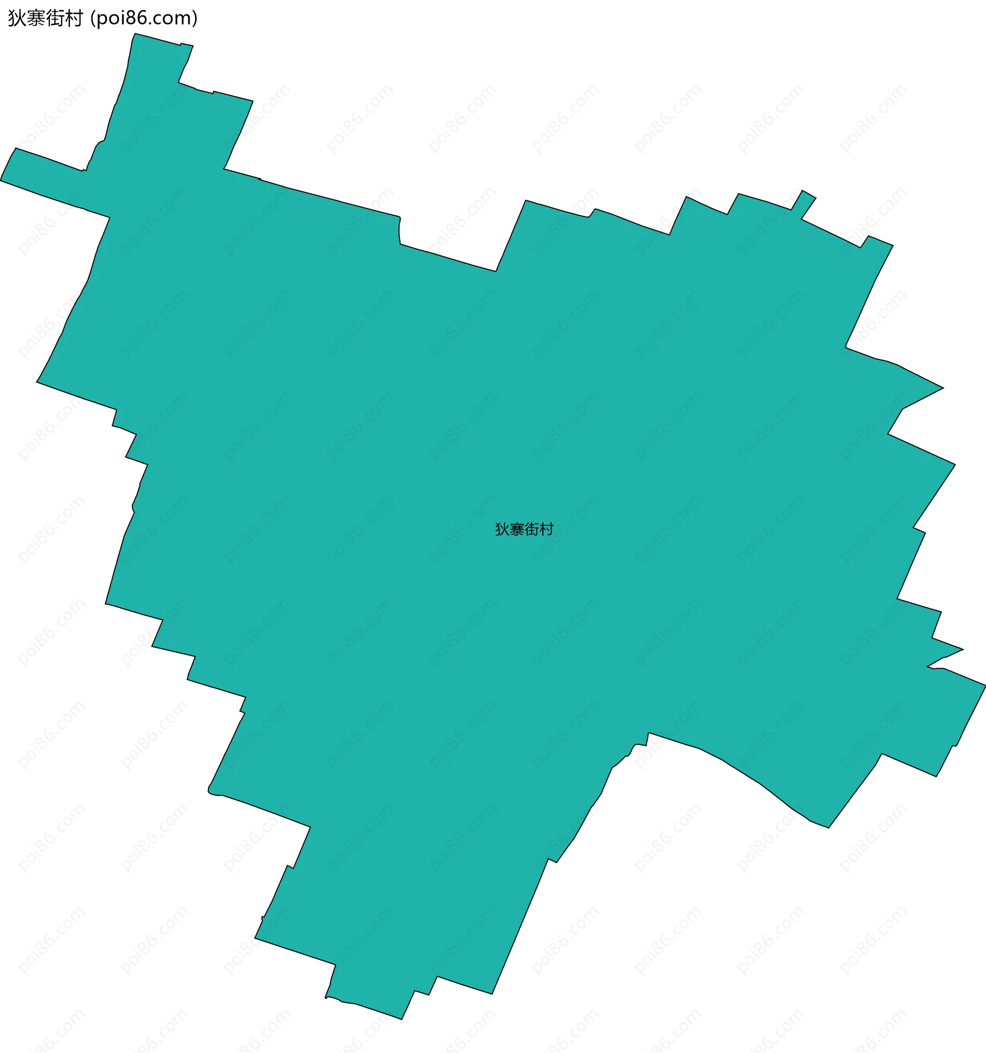 狄寨街村边界地图