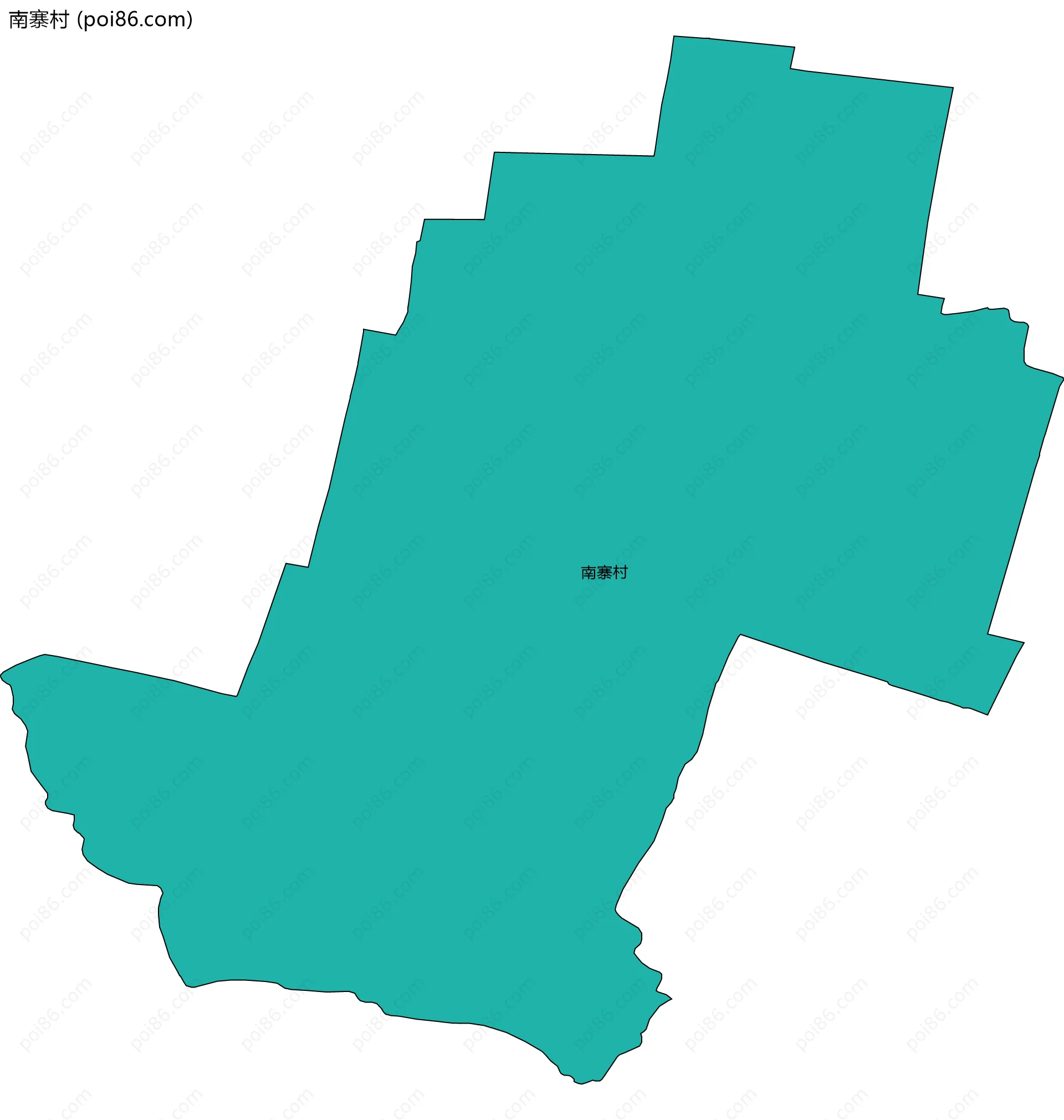 南寨村边界地图