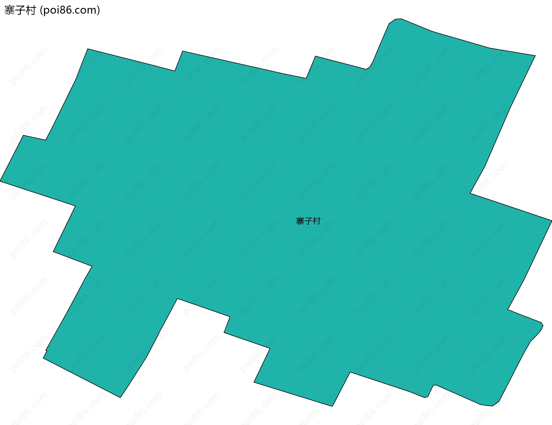 寨子村边界地图