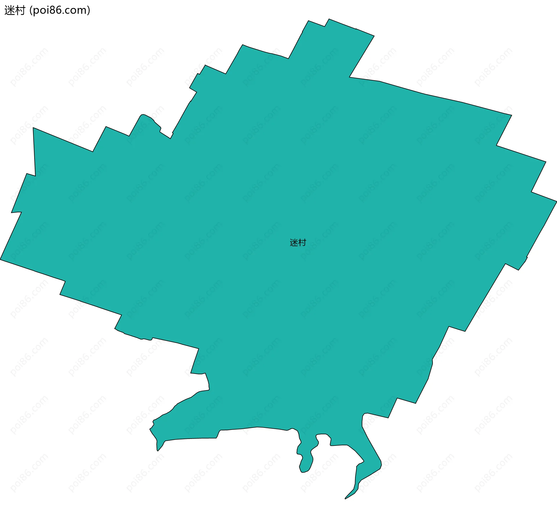 迷村边界地图