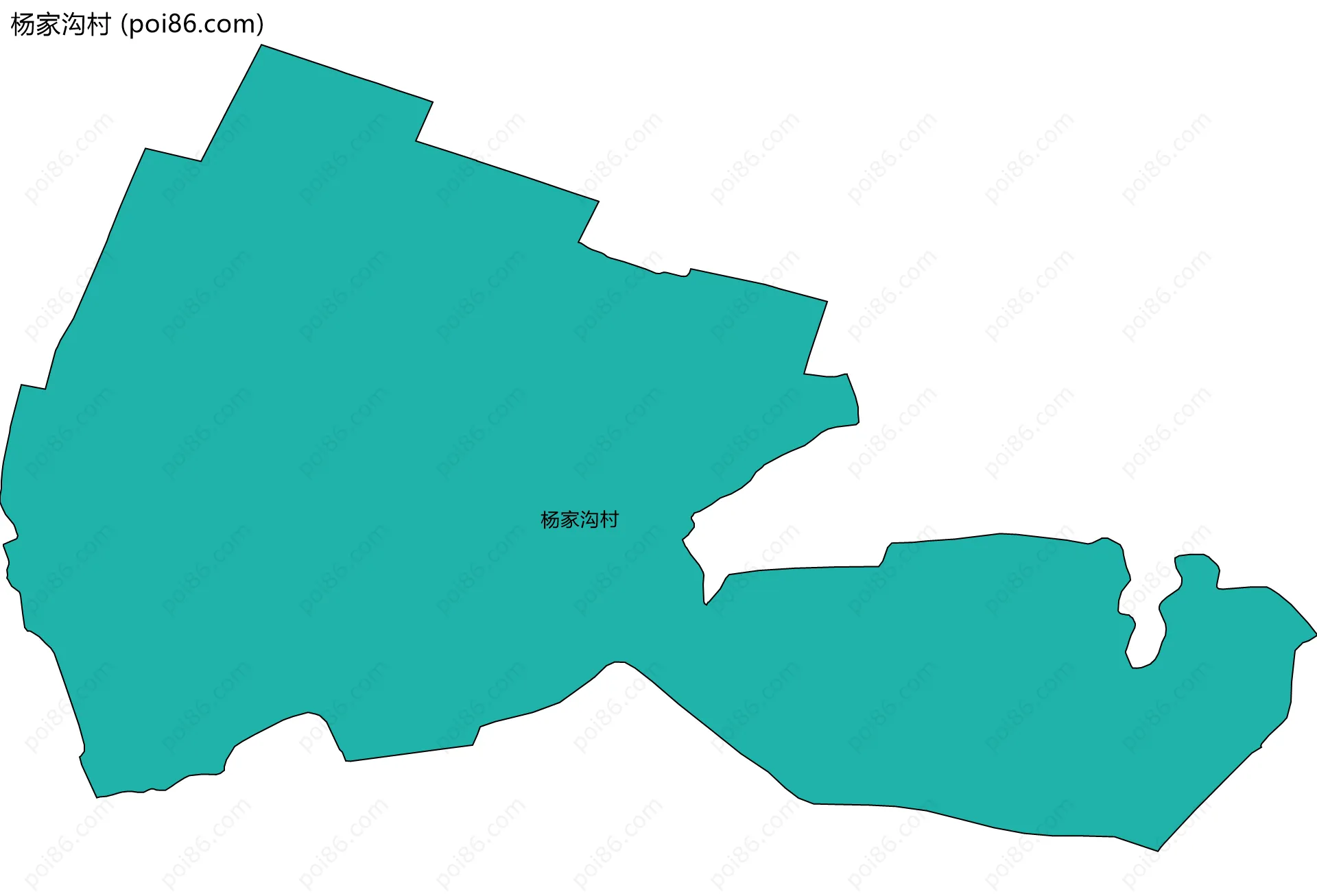 杨家沟村边界地图