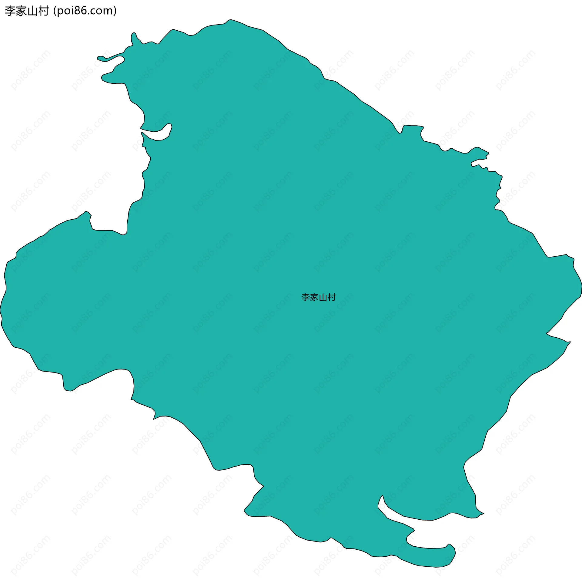 李家山村边界地图