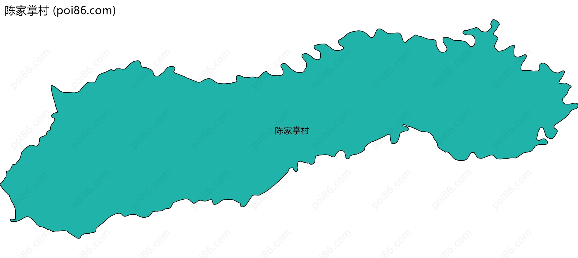 陈家掌村边界地图