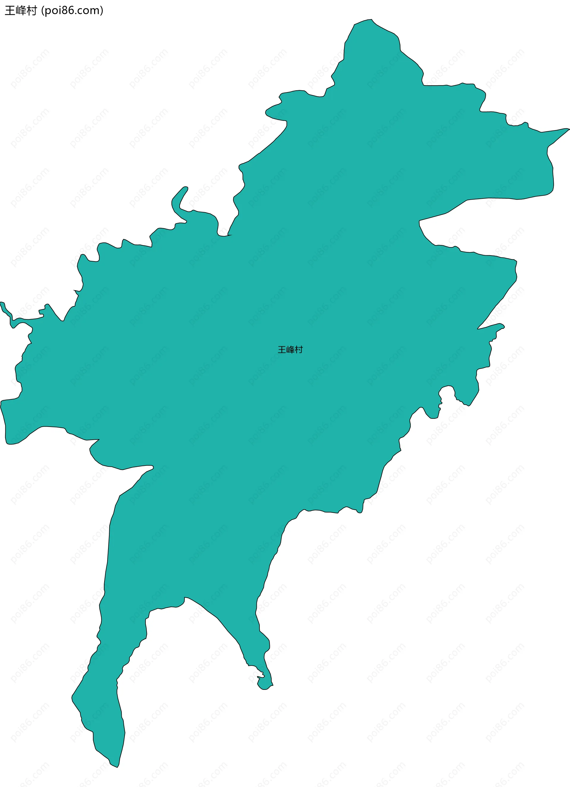 王峰村边界地图