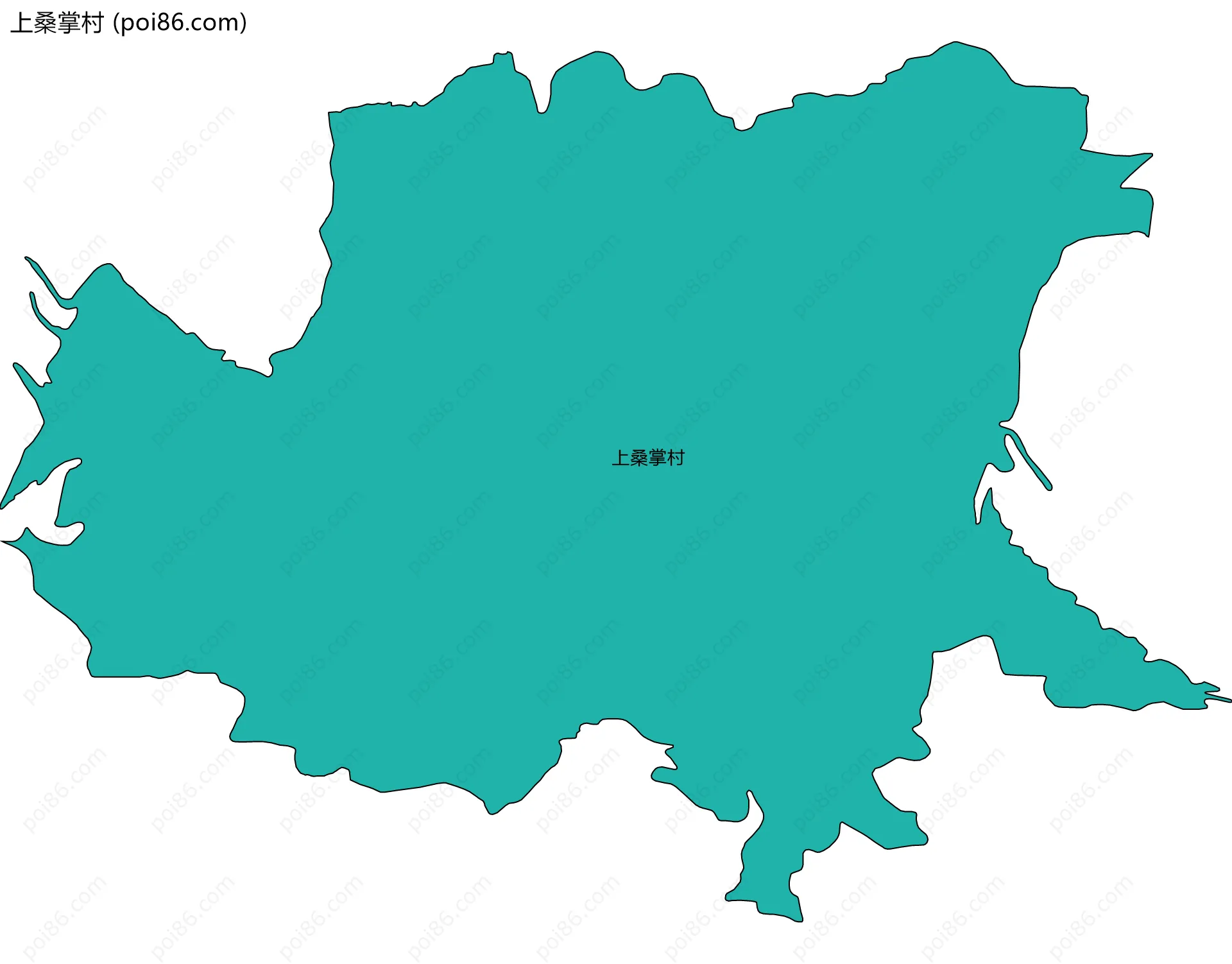上桑掌村边界地图