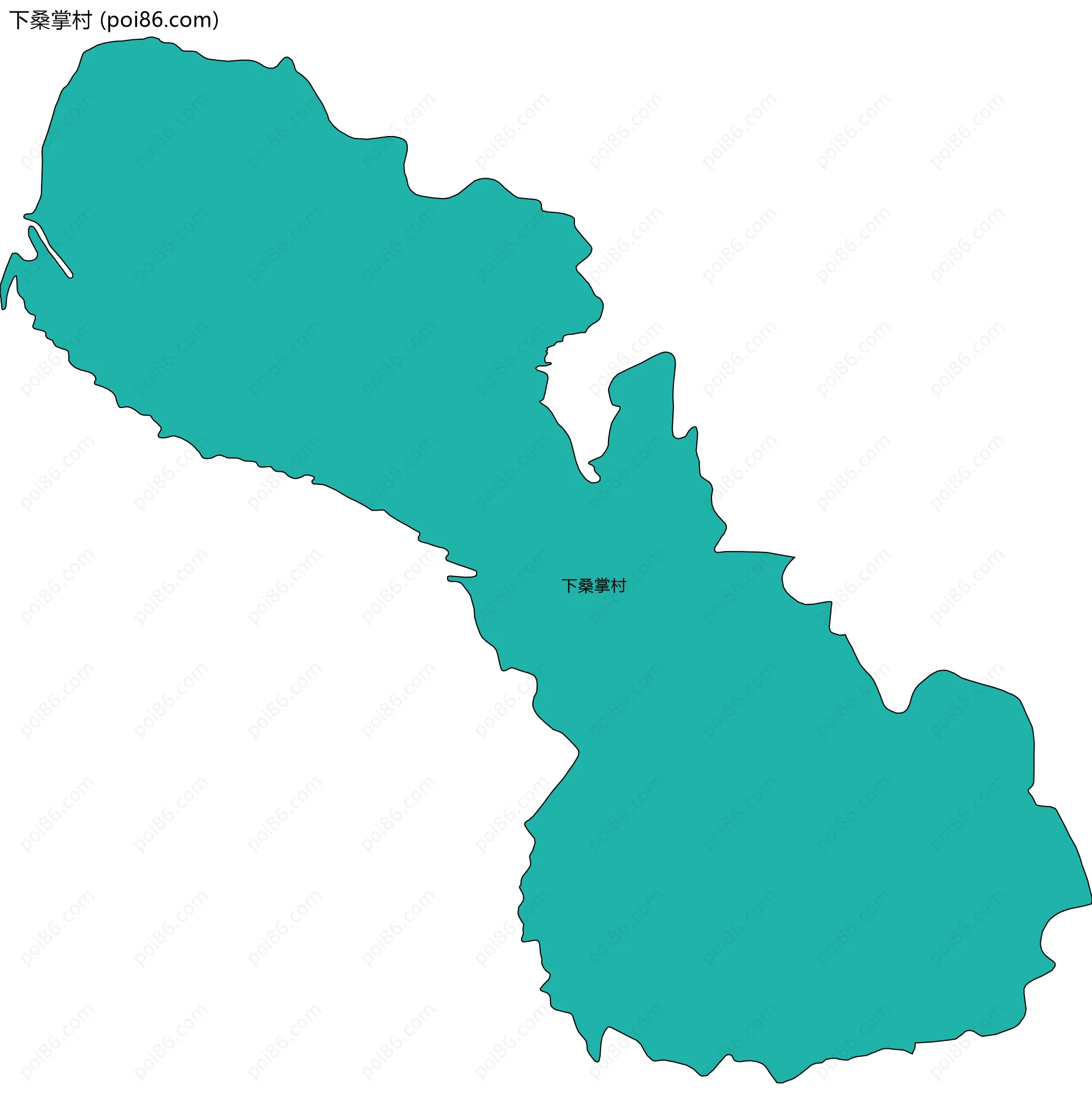 下桑掌村边界地图