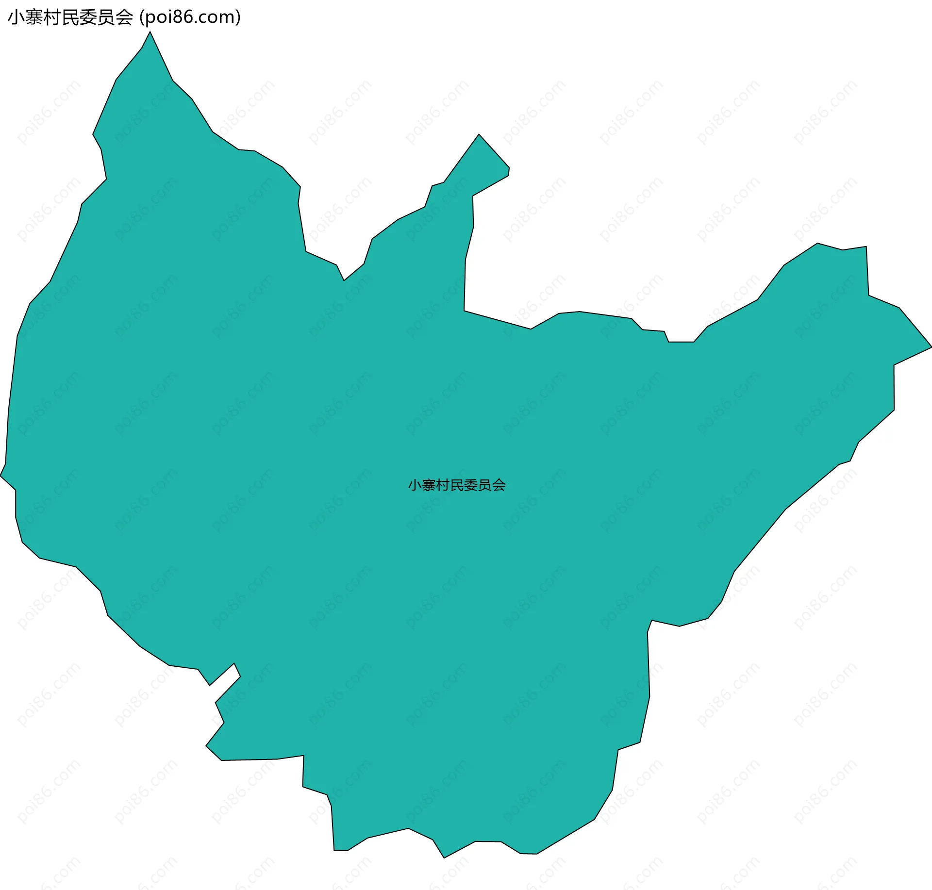 小寨村民委员会边界地图