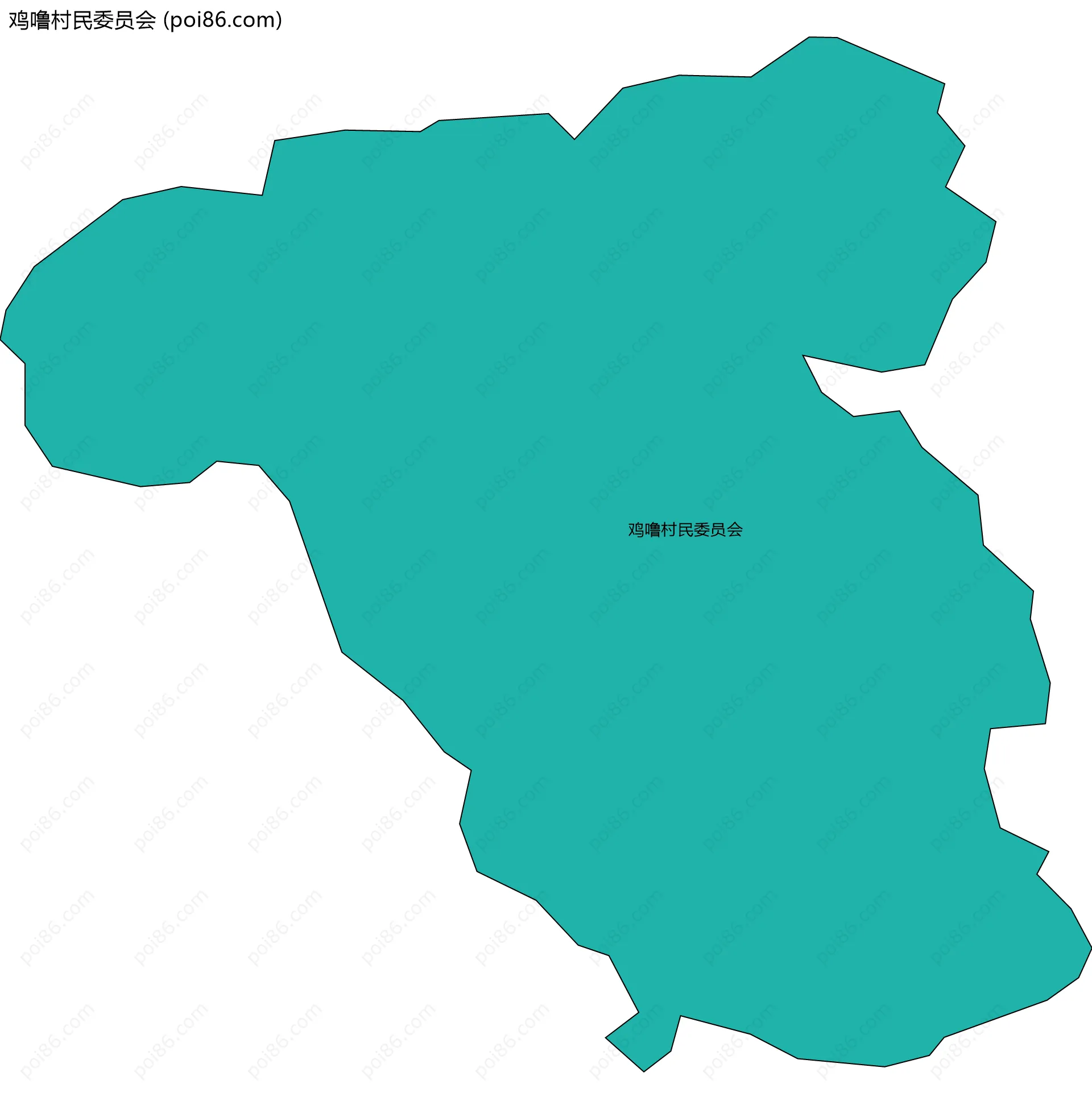 鸡噜村民委员会边界地图