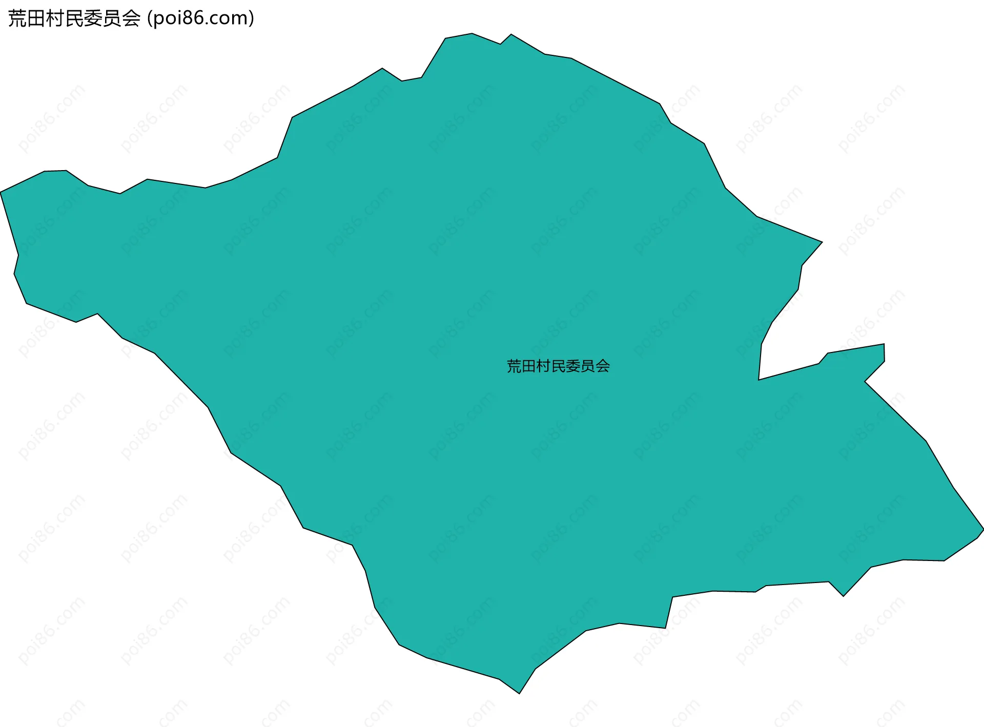 荒田村民委员会边界地图