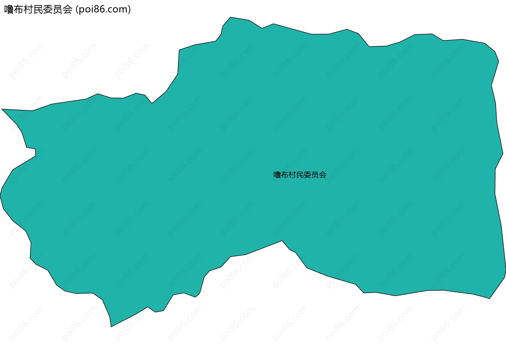 噜布村民委员会边界地图