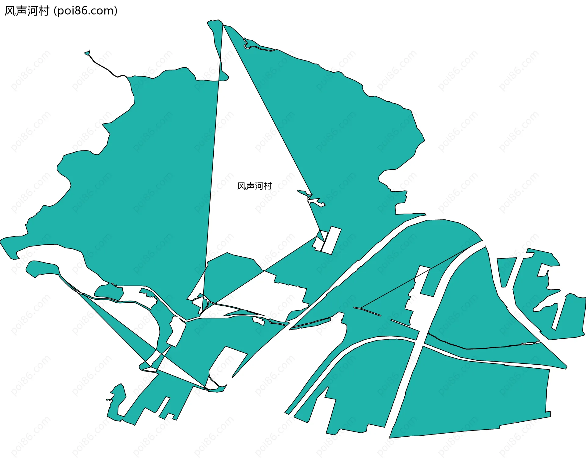 风声河村边界地图