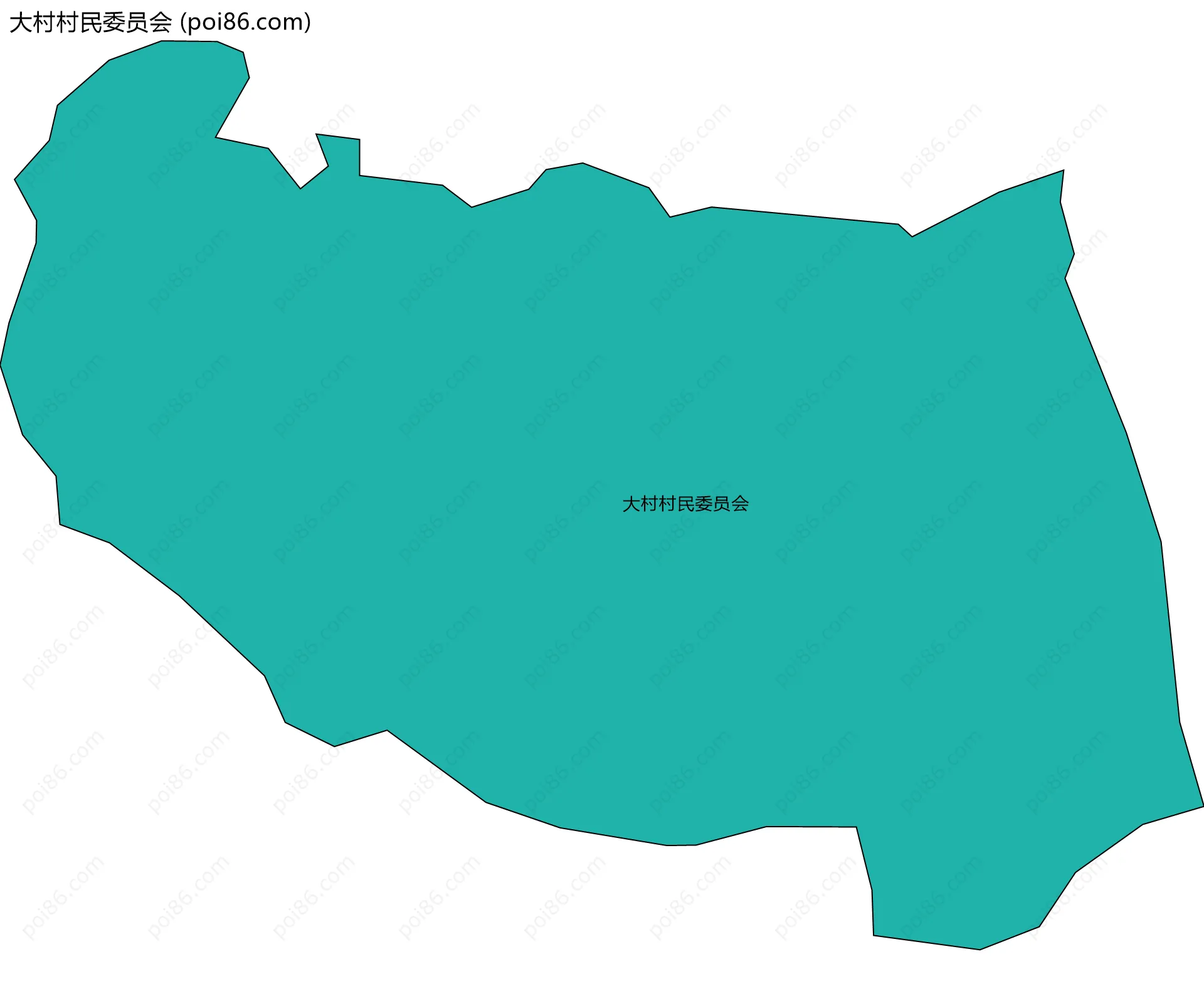 大村村民委员会边界地图