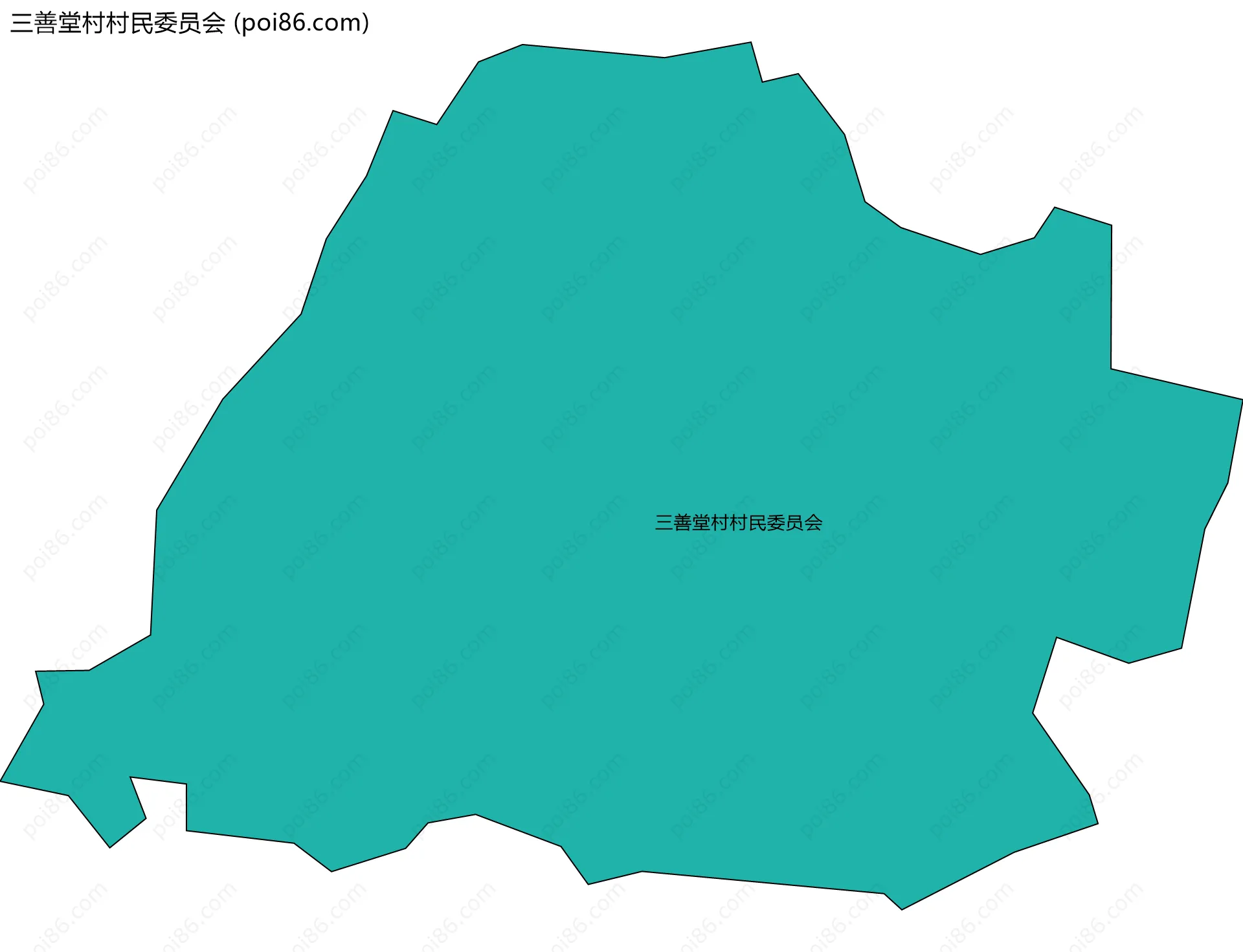 三善堂村村民委员会边界地图