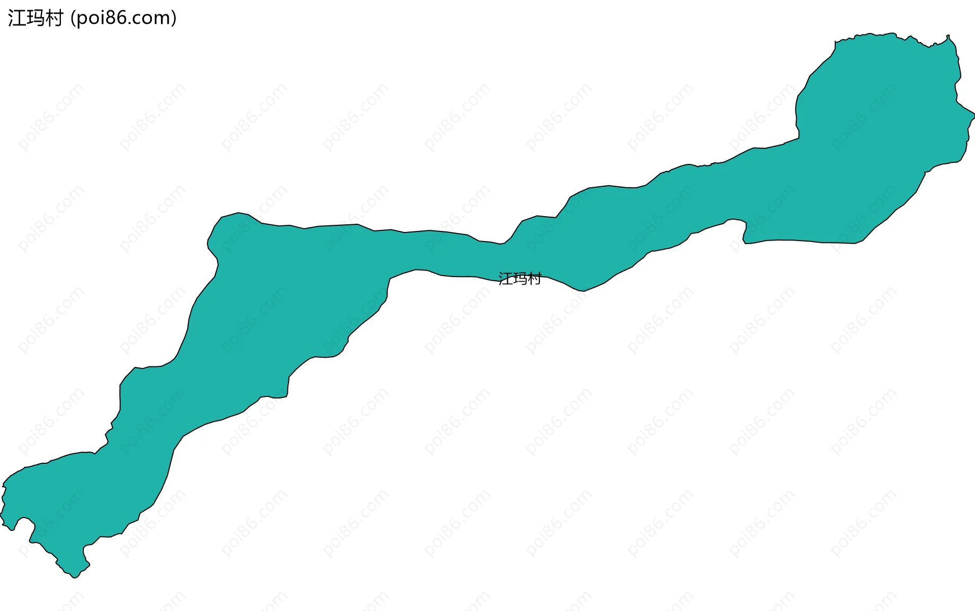 江玛村边界地图