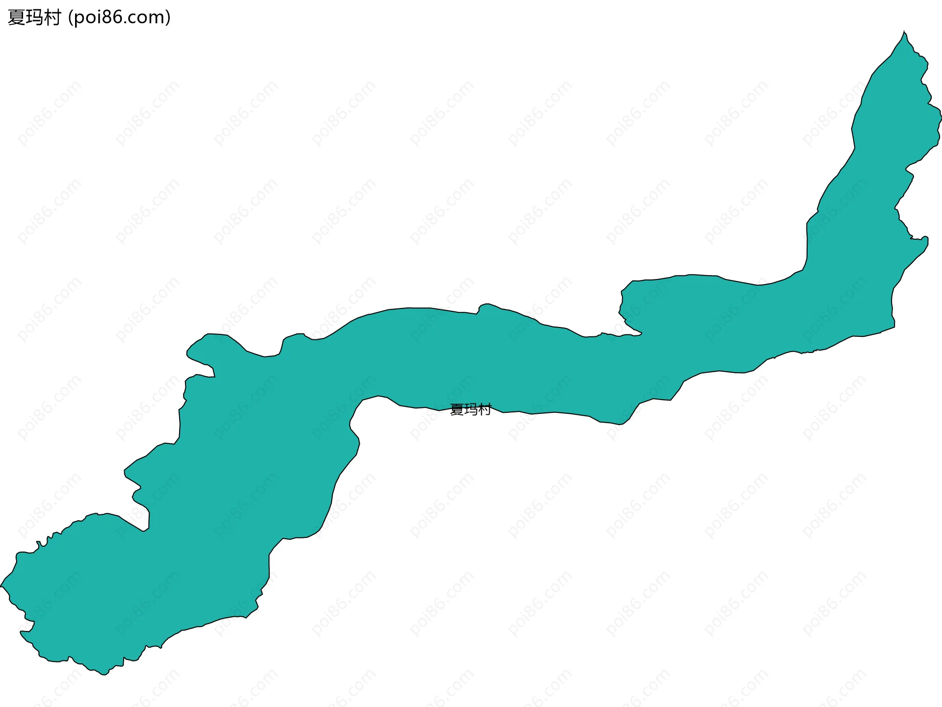 夏玛村边界地图