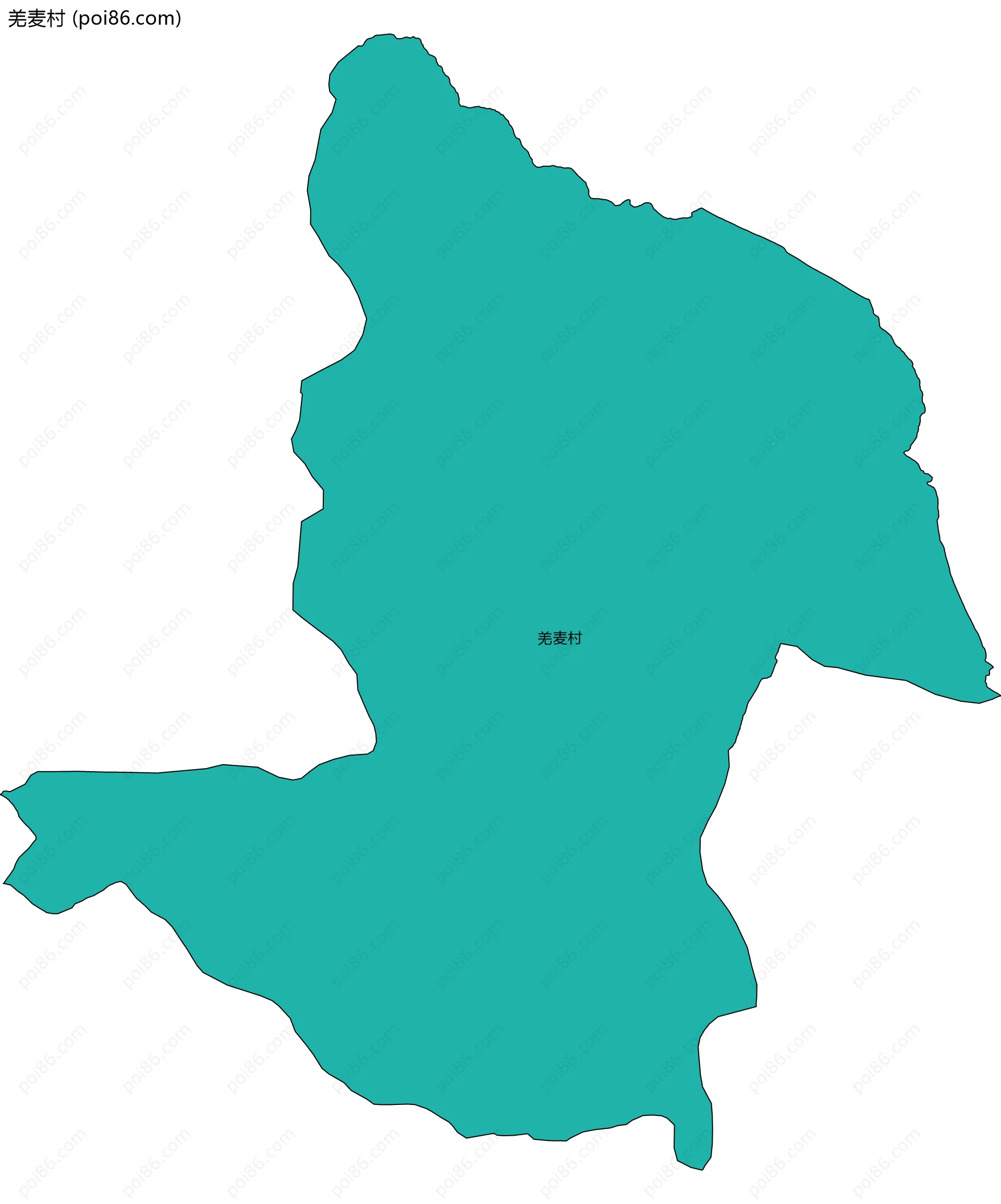 羌麦村边界地图