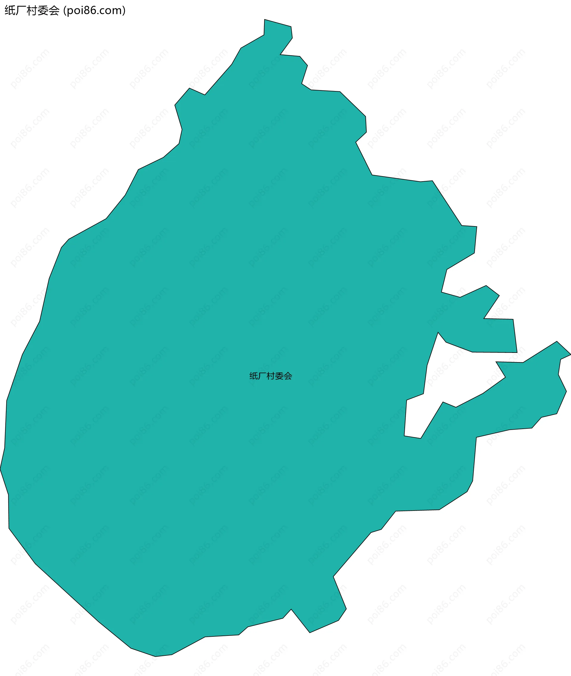 纸厂村委会边界地图