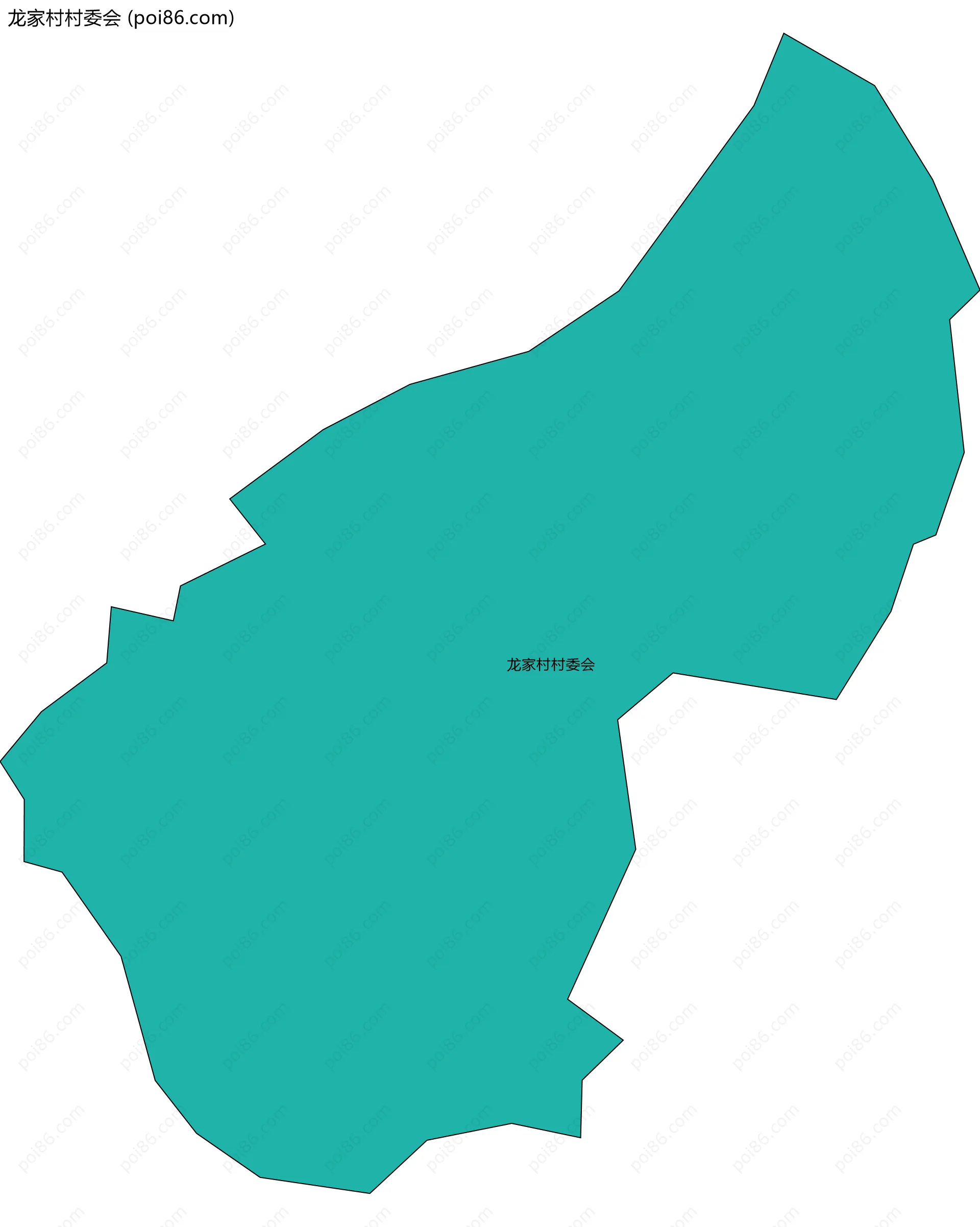 龙家村村委会边界地图