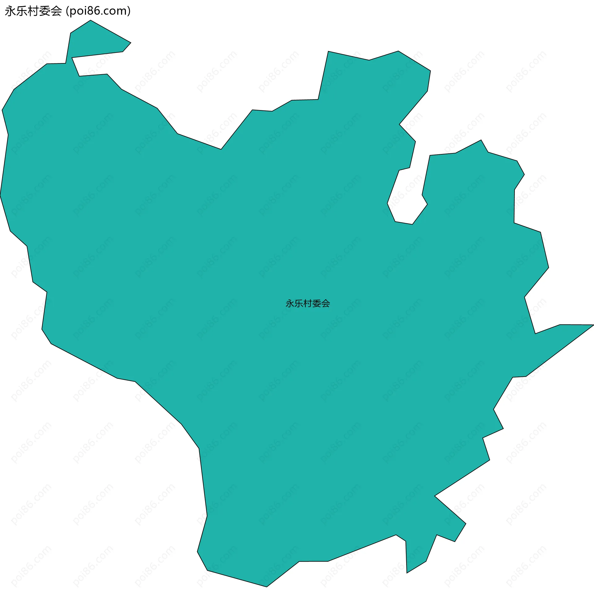 永乐村委会边界地图