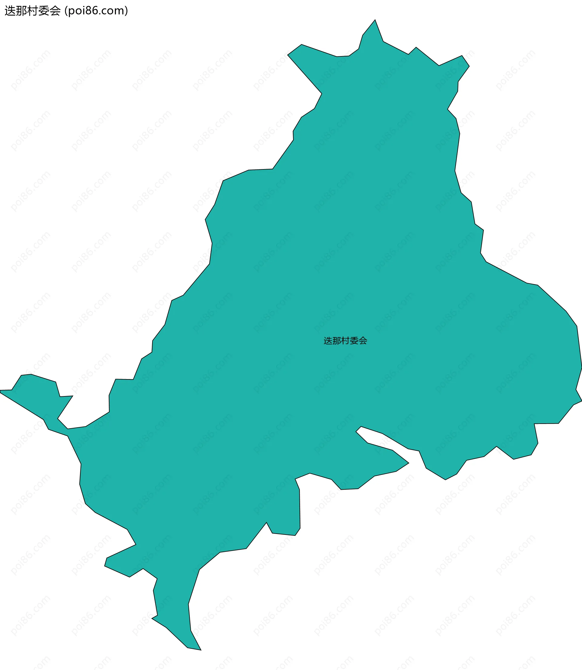 迭那村委会边界地图