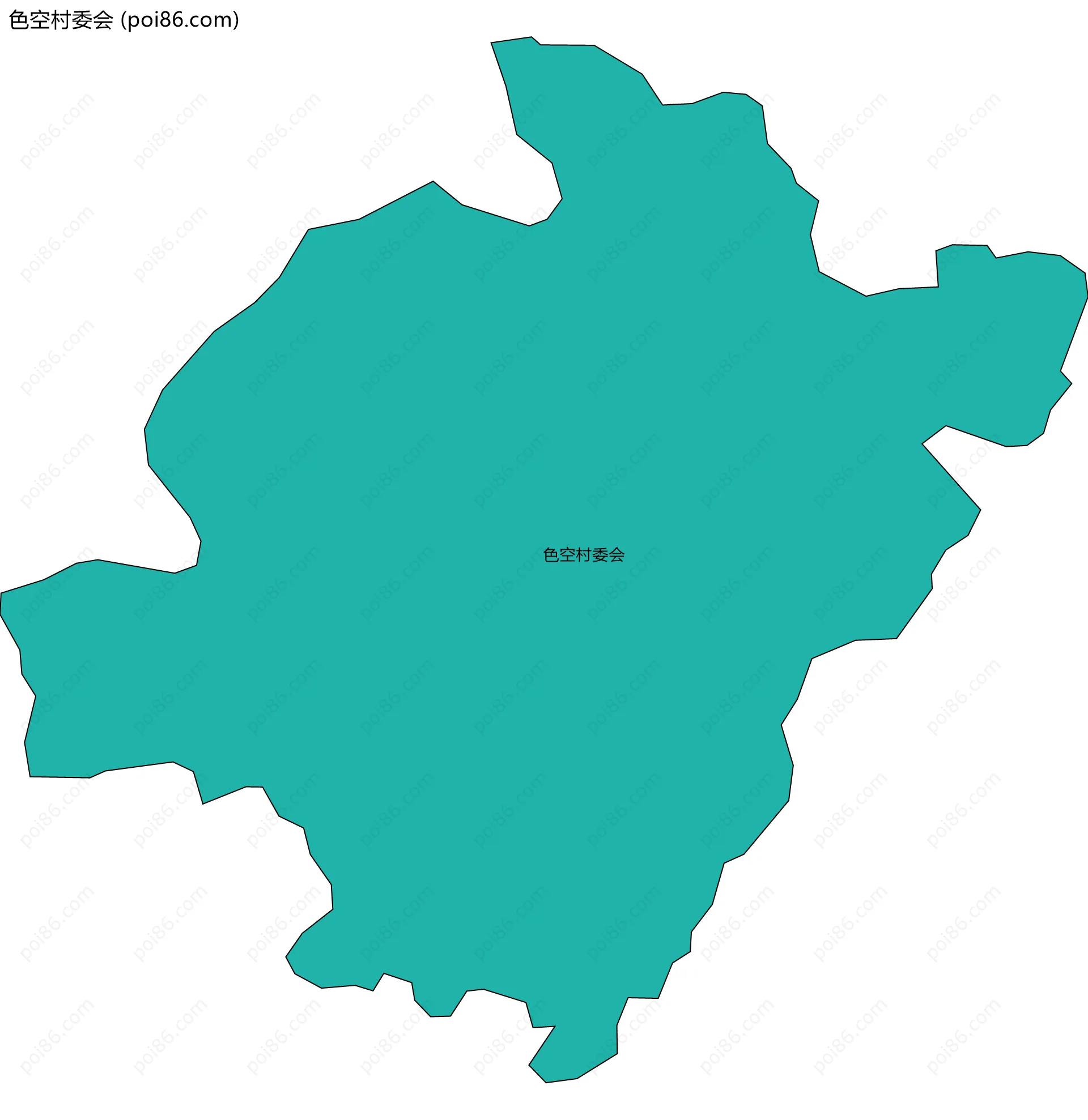 色空村委会边界地图