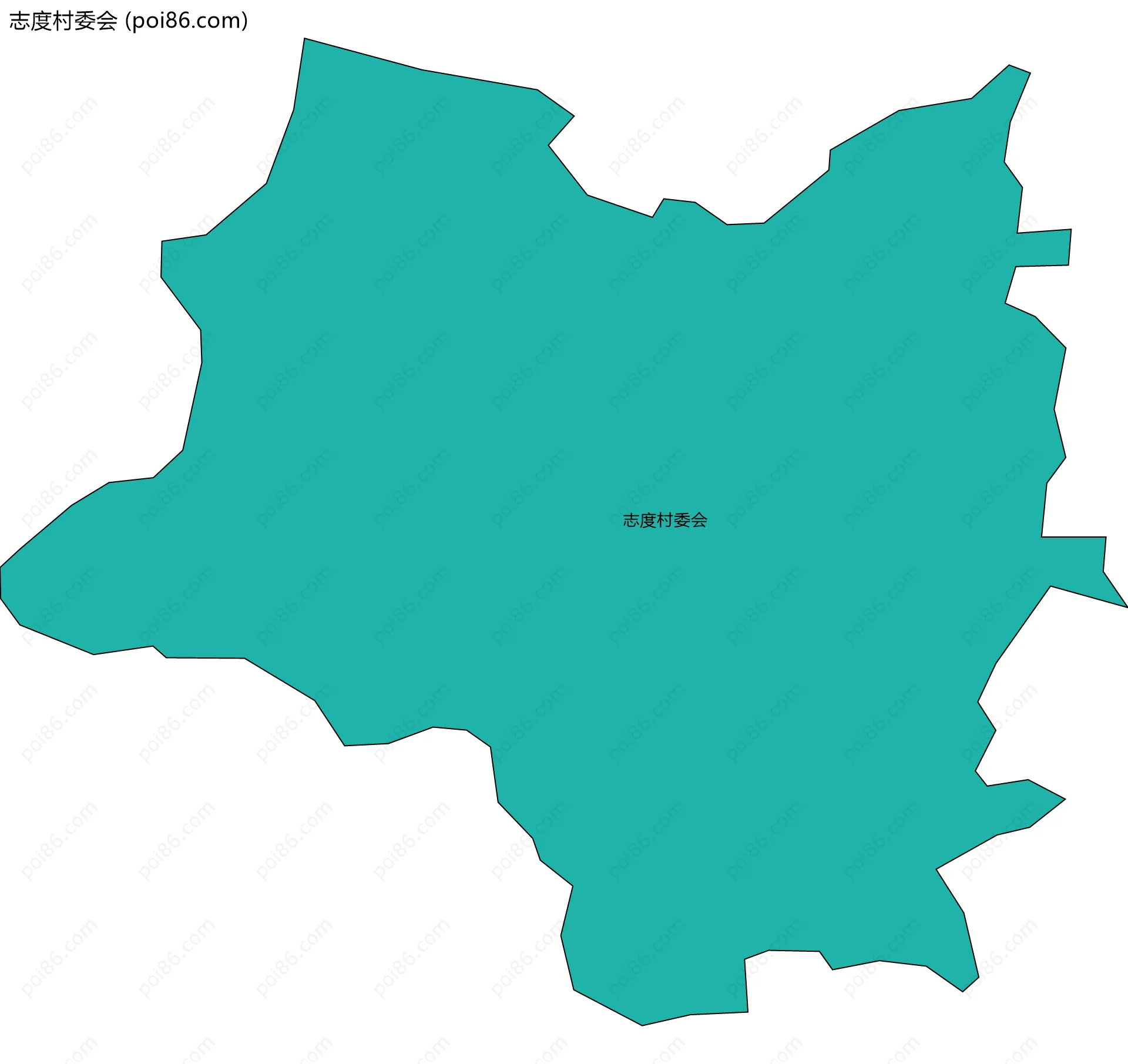 志度村委会边界地图