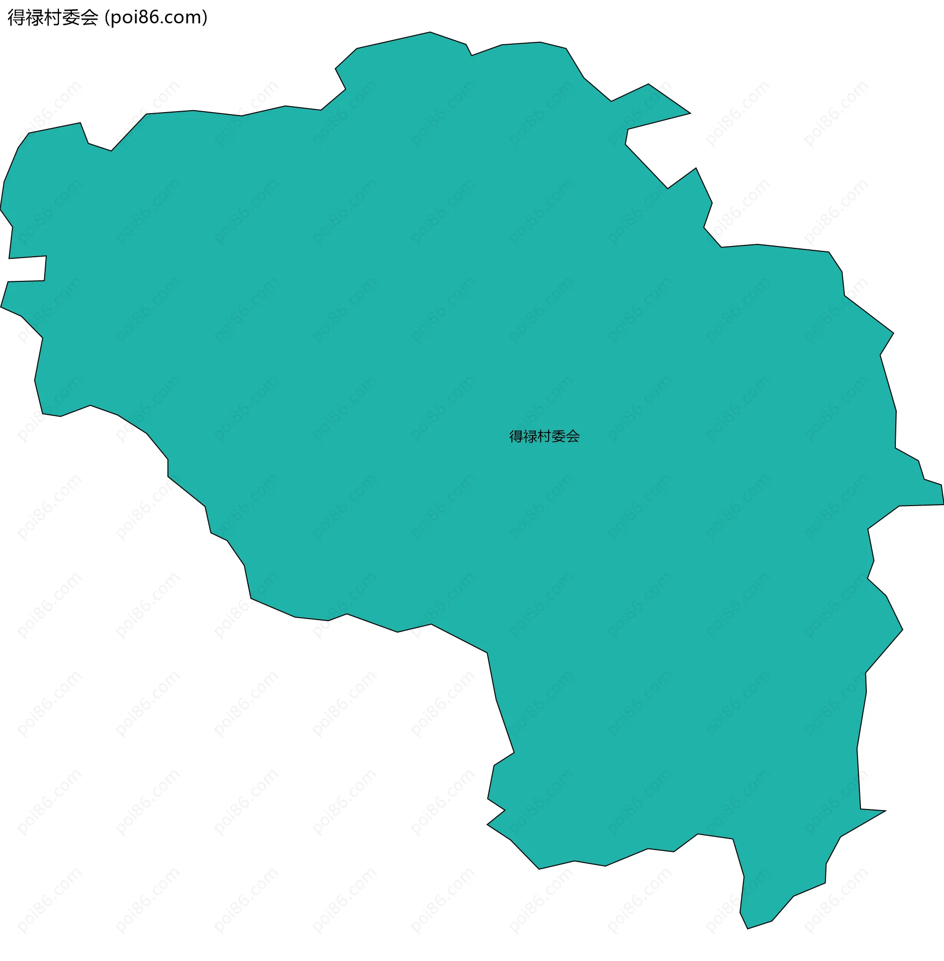 得禄村委会边界地图