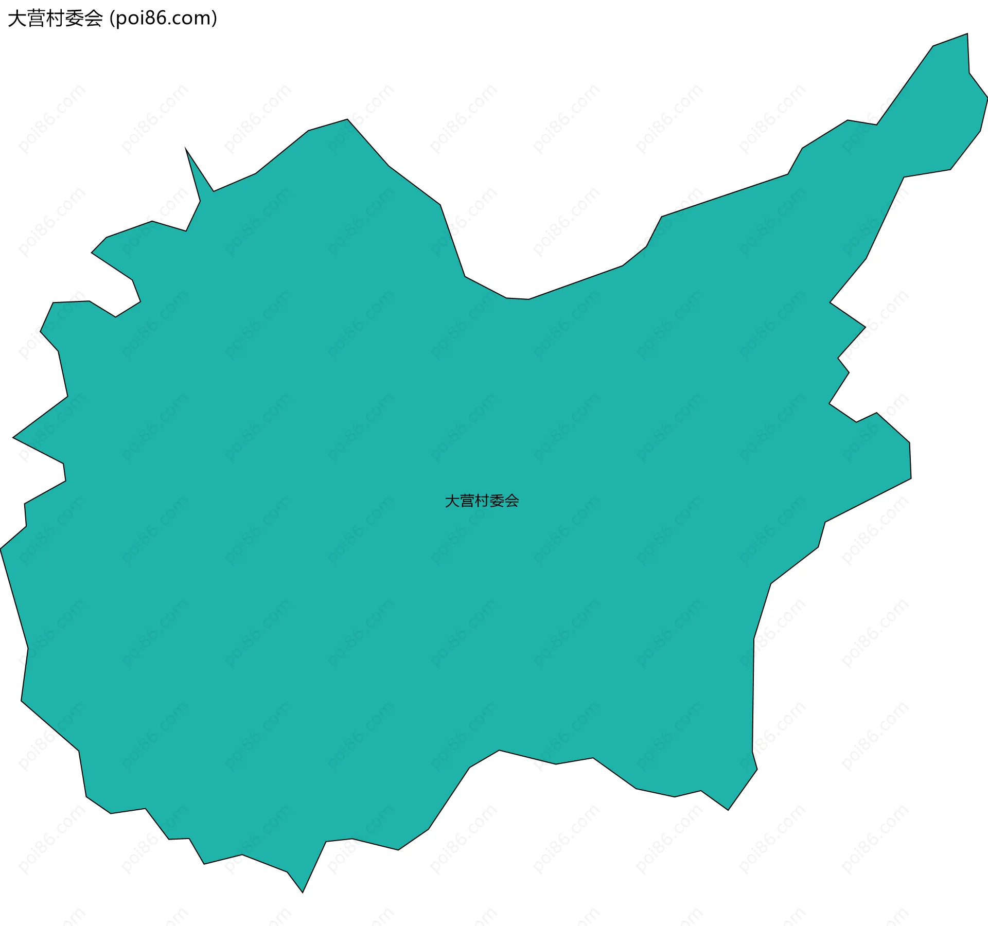 大营村委会边界地图