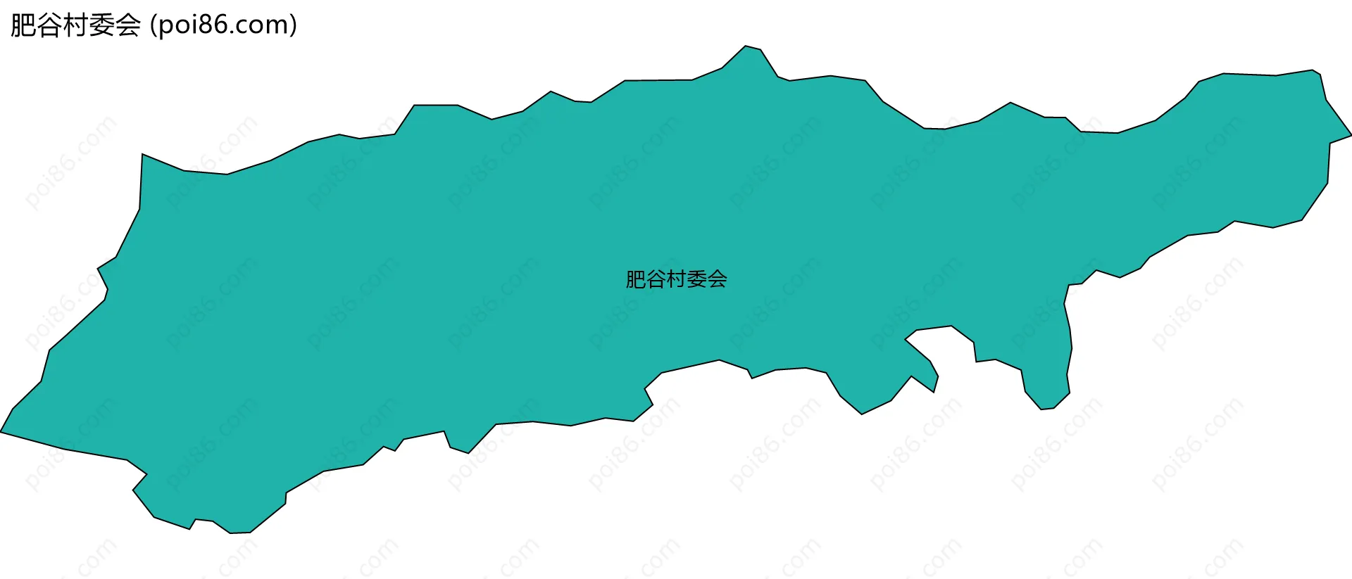 肥谷村委会边界地图
