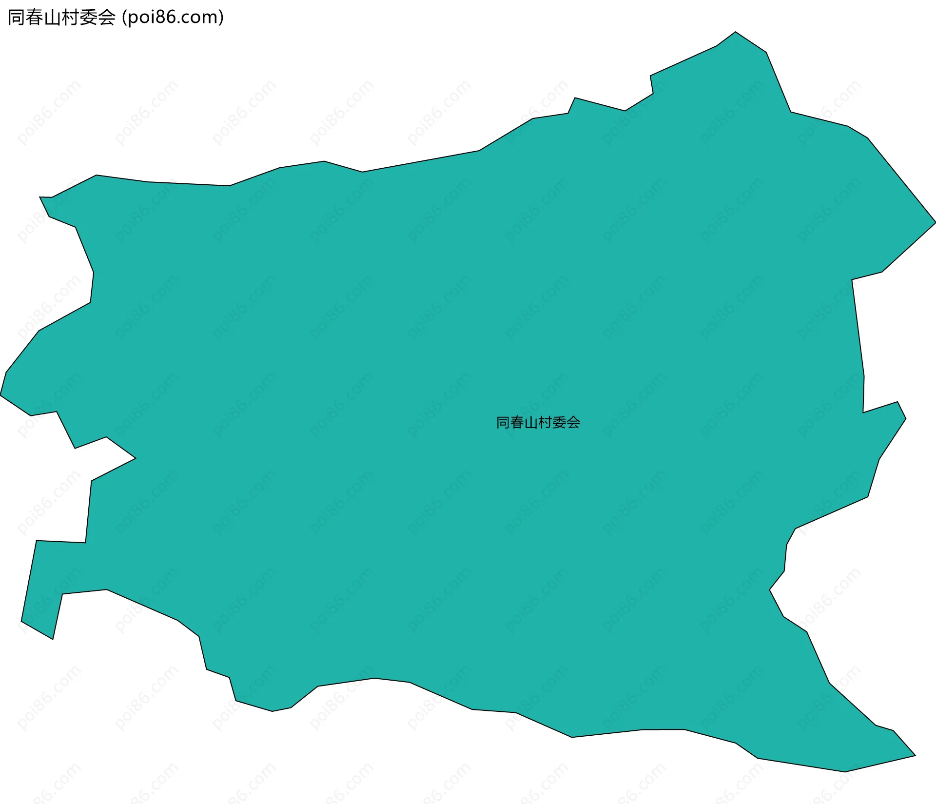 同春山村委会边界地图