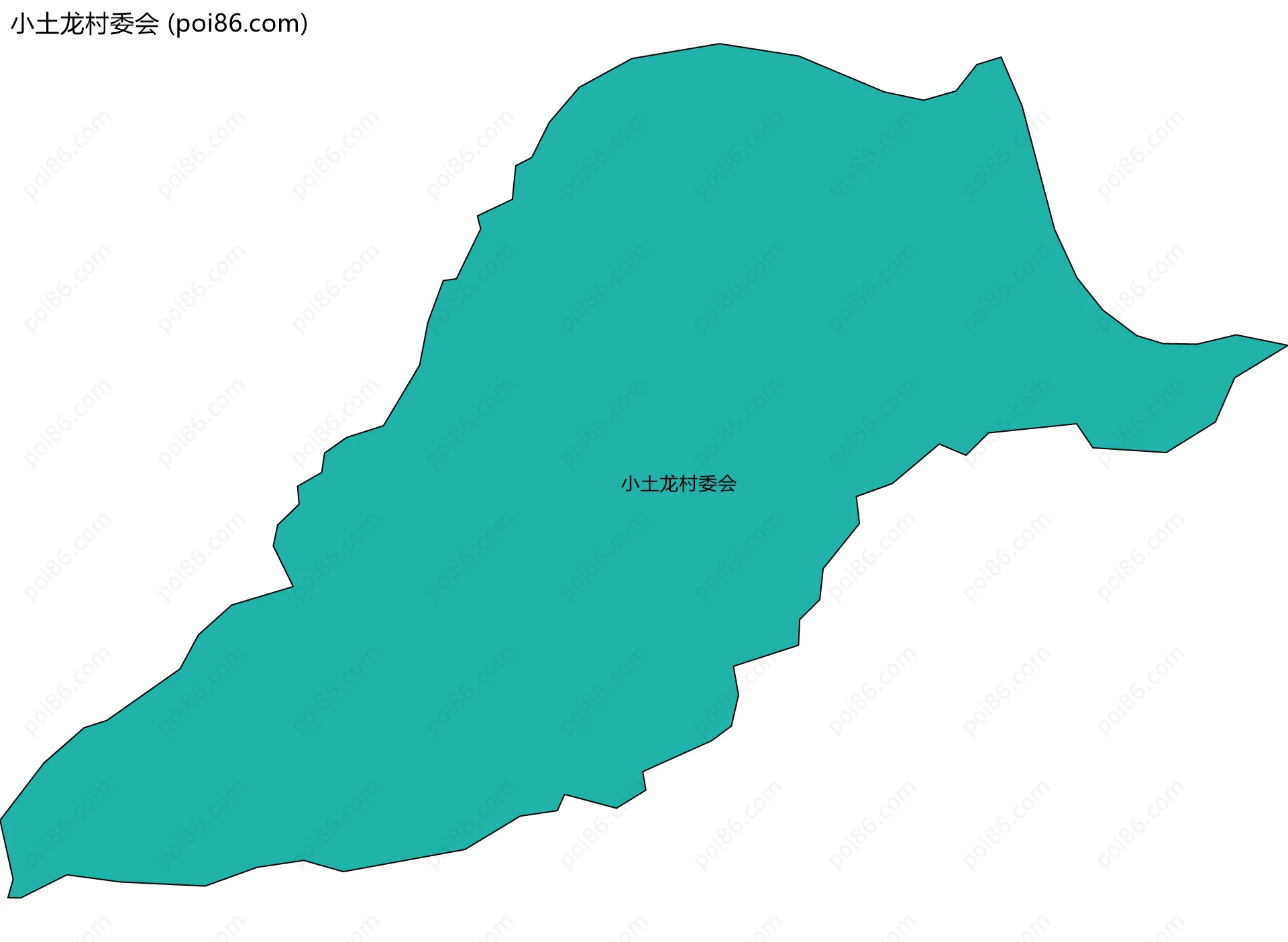 小土龙村委会边界地图