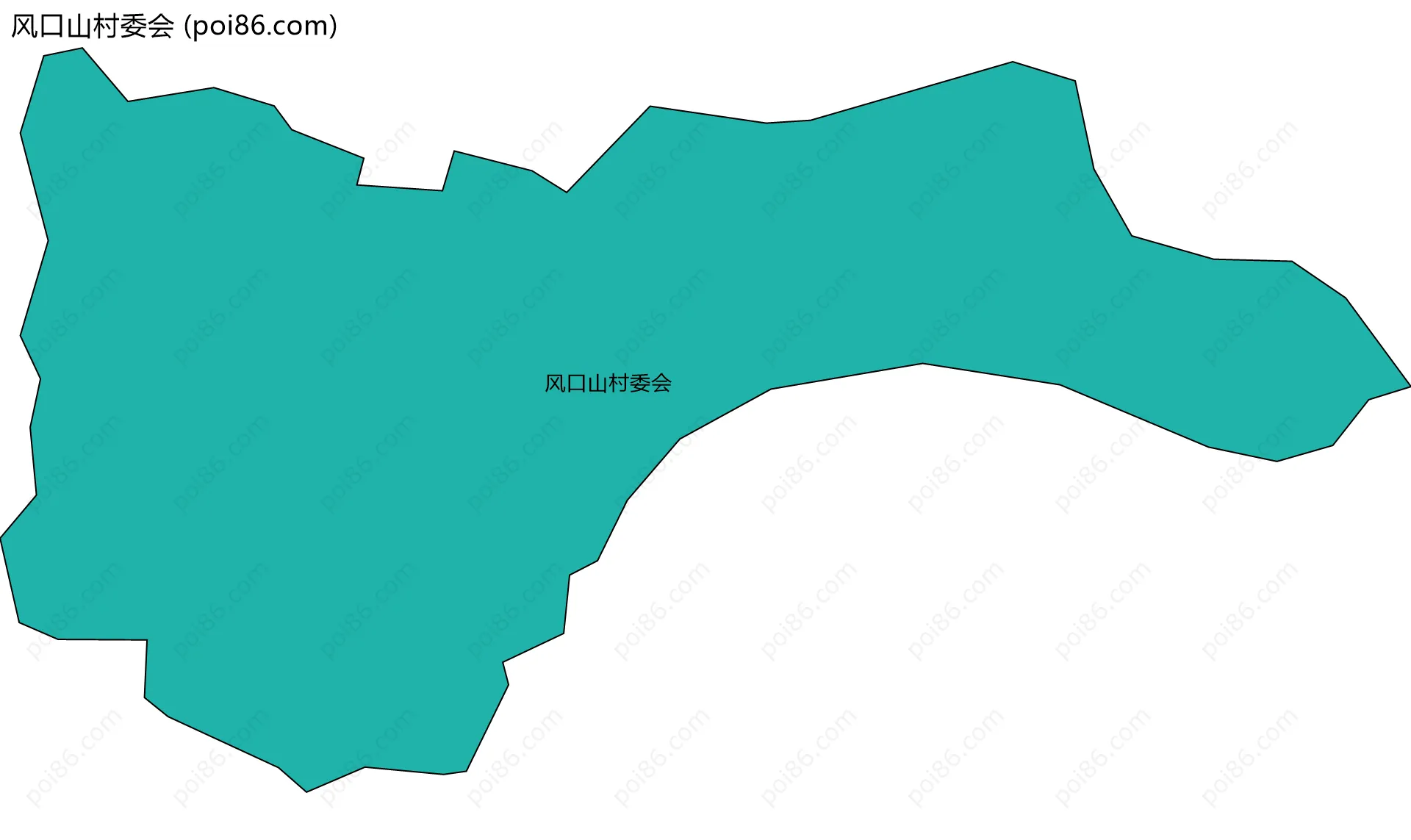 风口山村委会边界地图