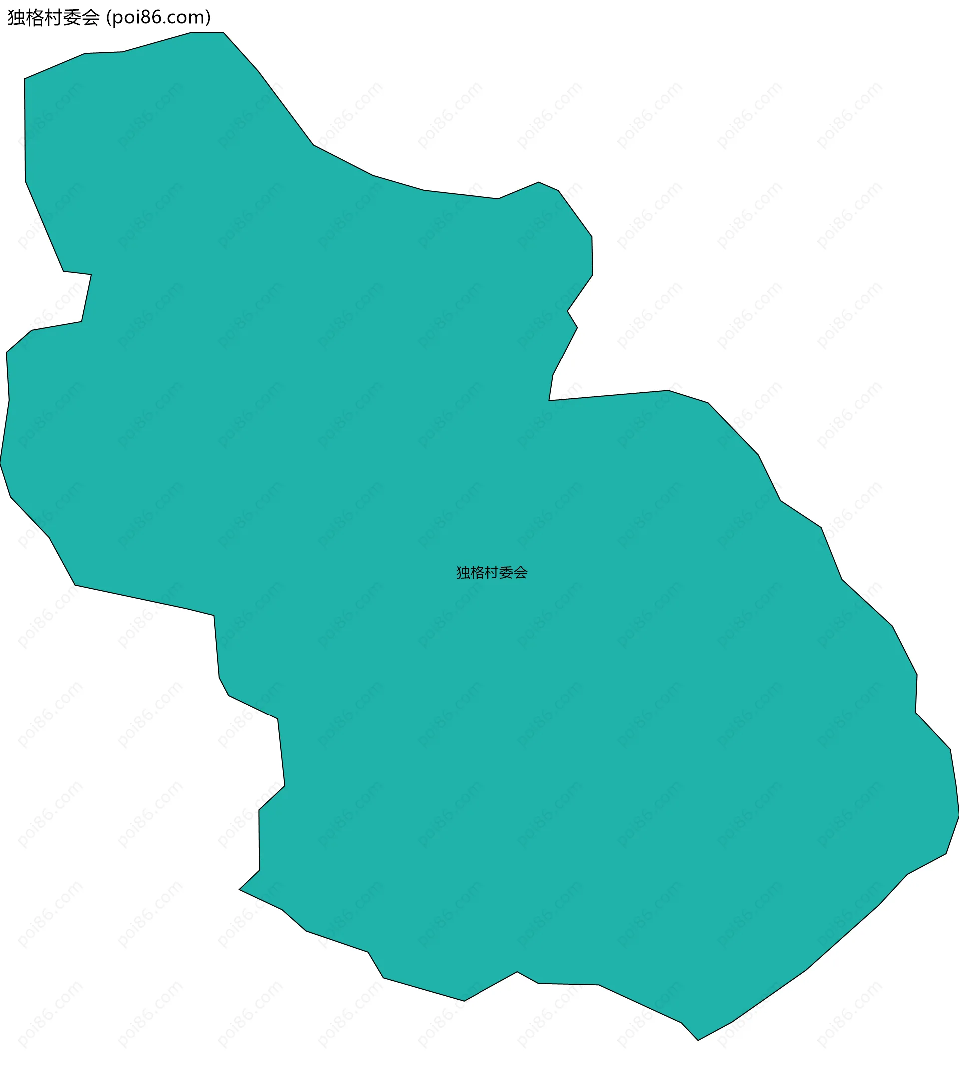 独格村委会边界地图