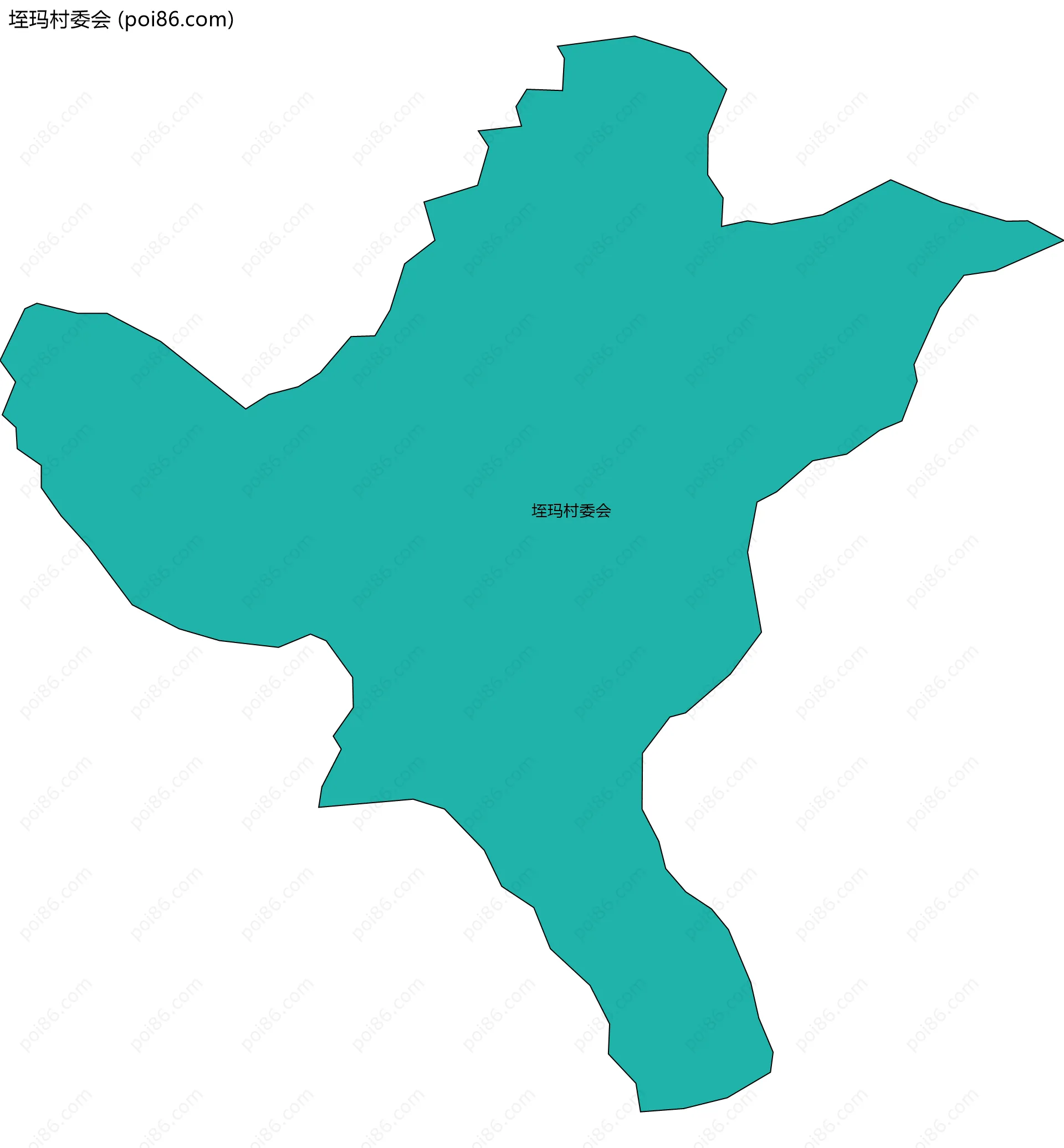 垤玛村委会边界地图