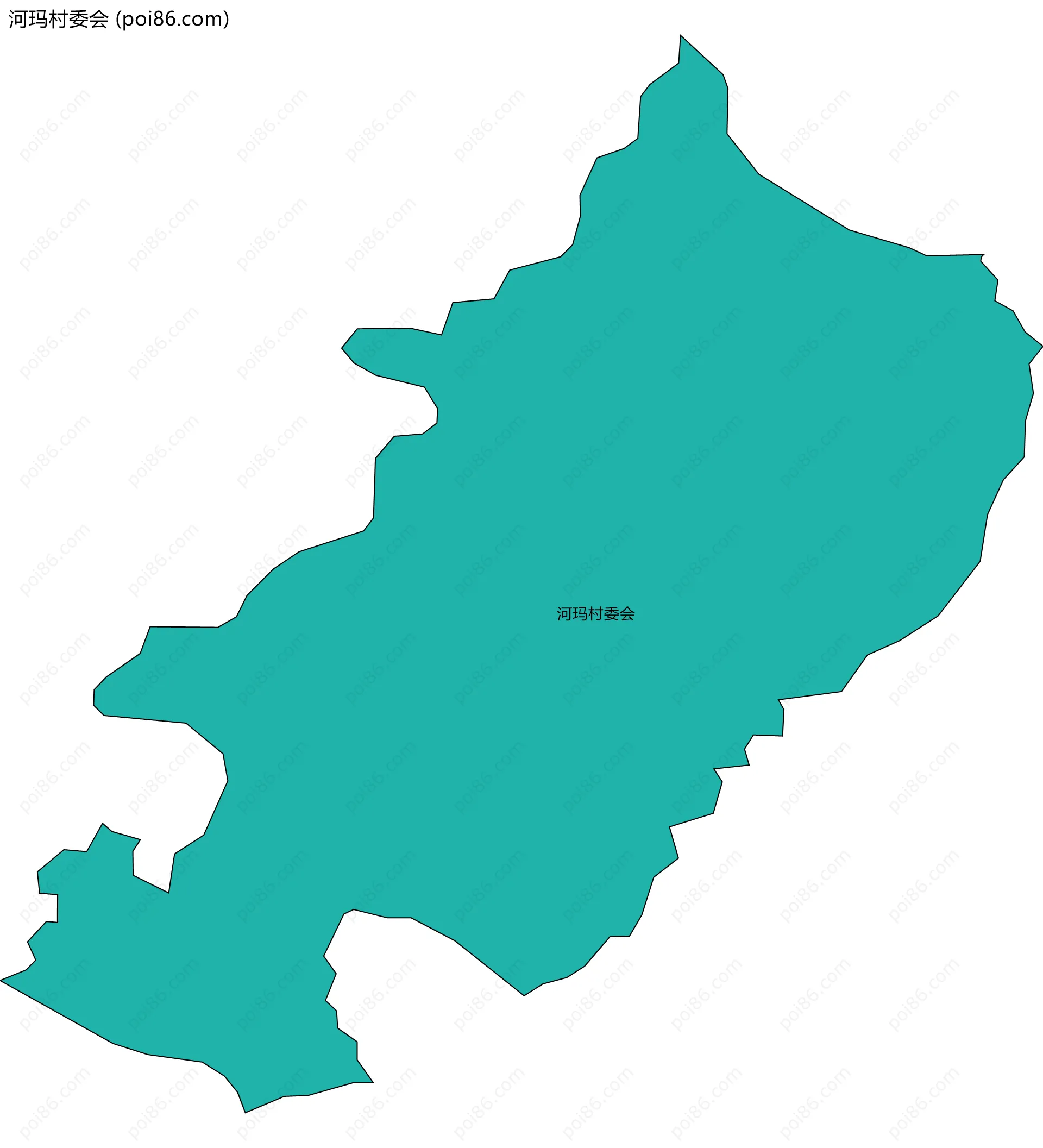 河玛村委会边界地图