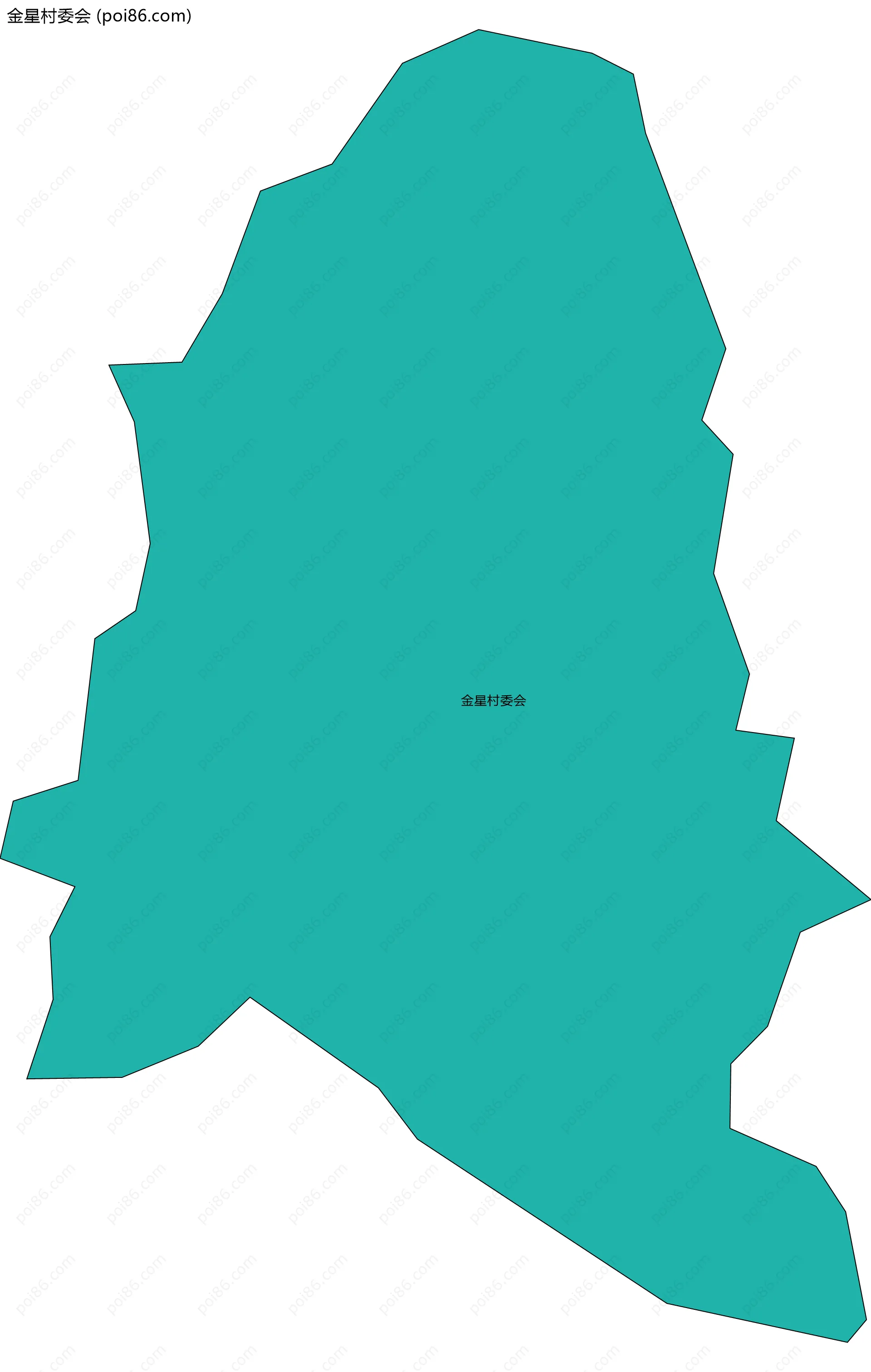 金星村委会边界地图