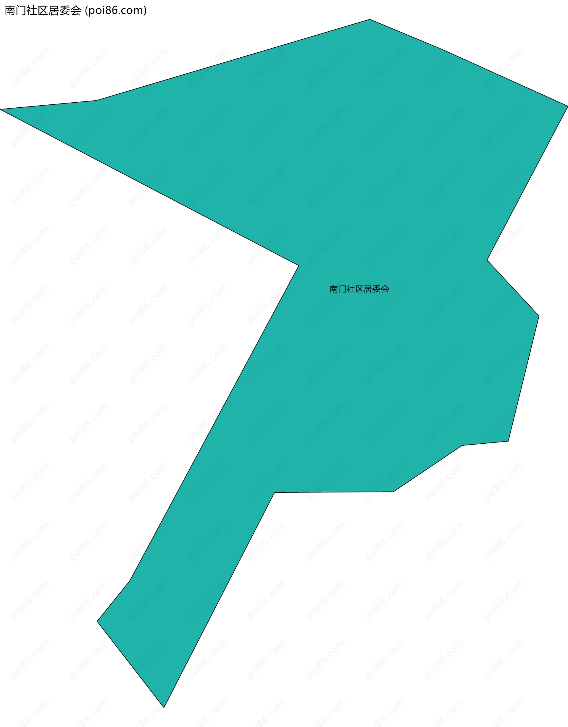 南门社区居委会边界地图