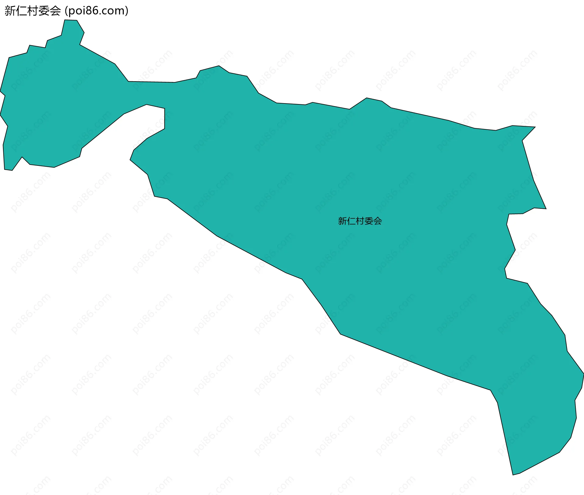 新仁村委会边界地图