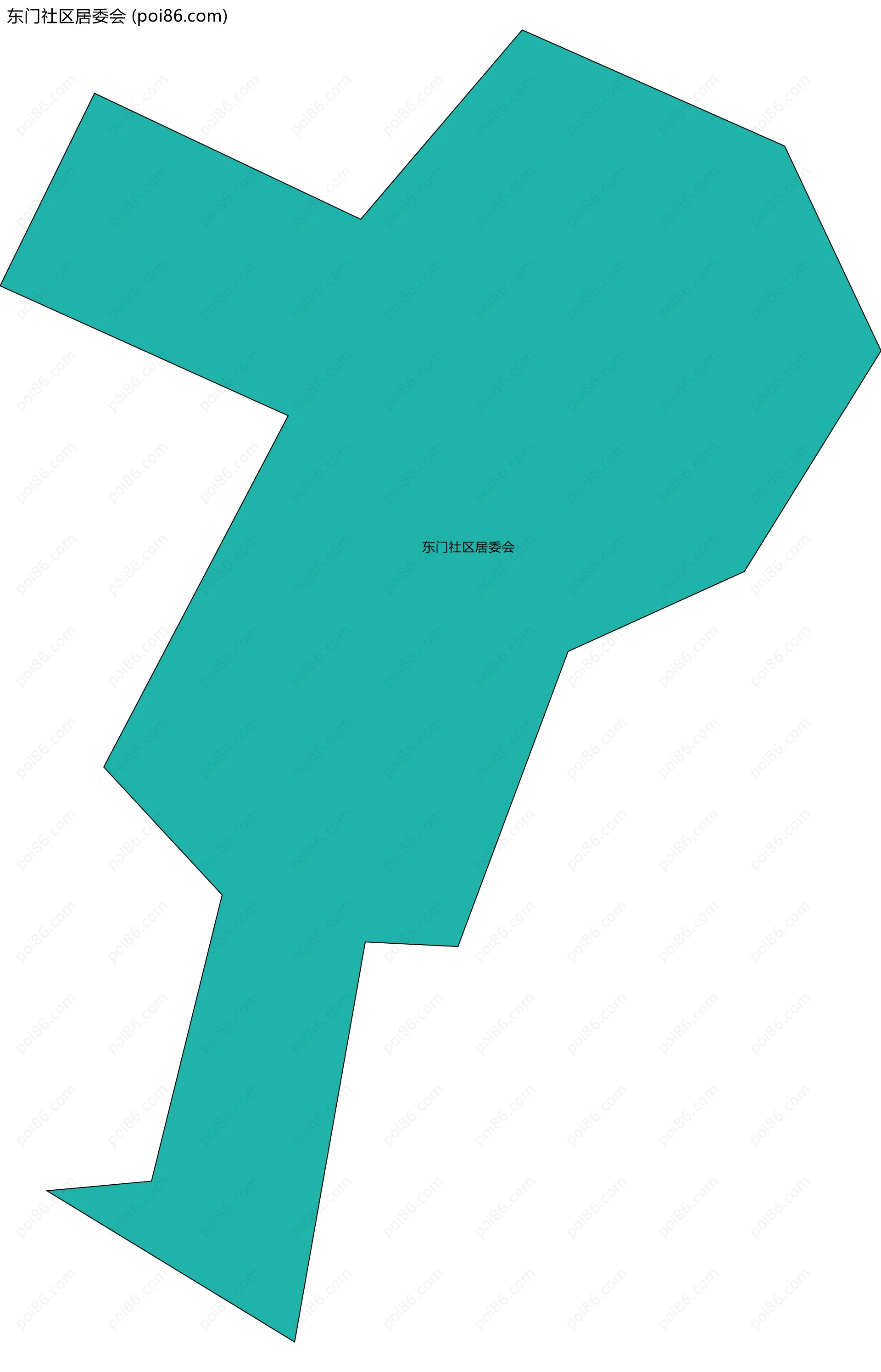 东门社区居委会边界地图