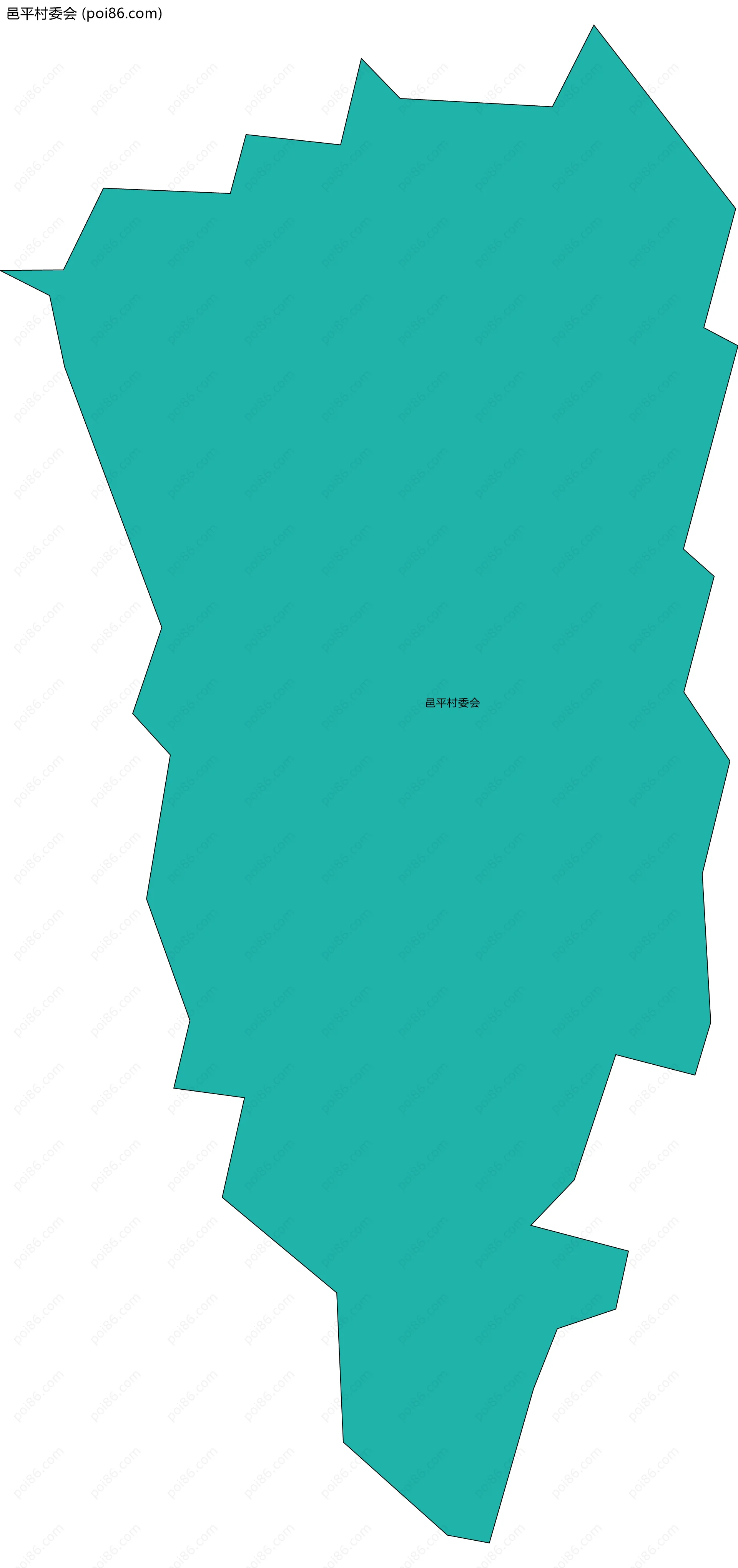 邑平村委会边界地图