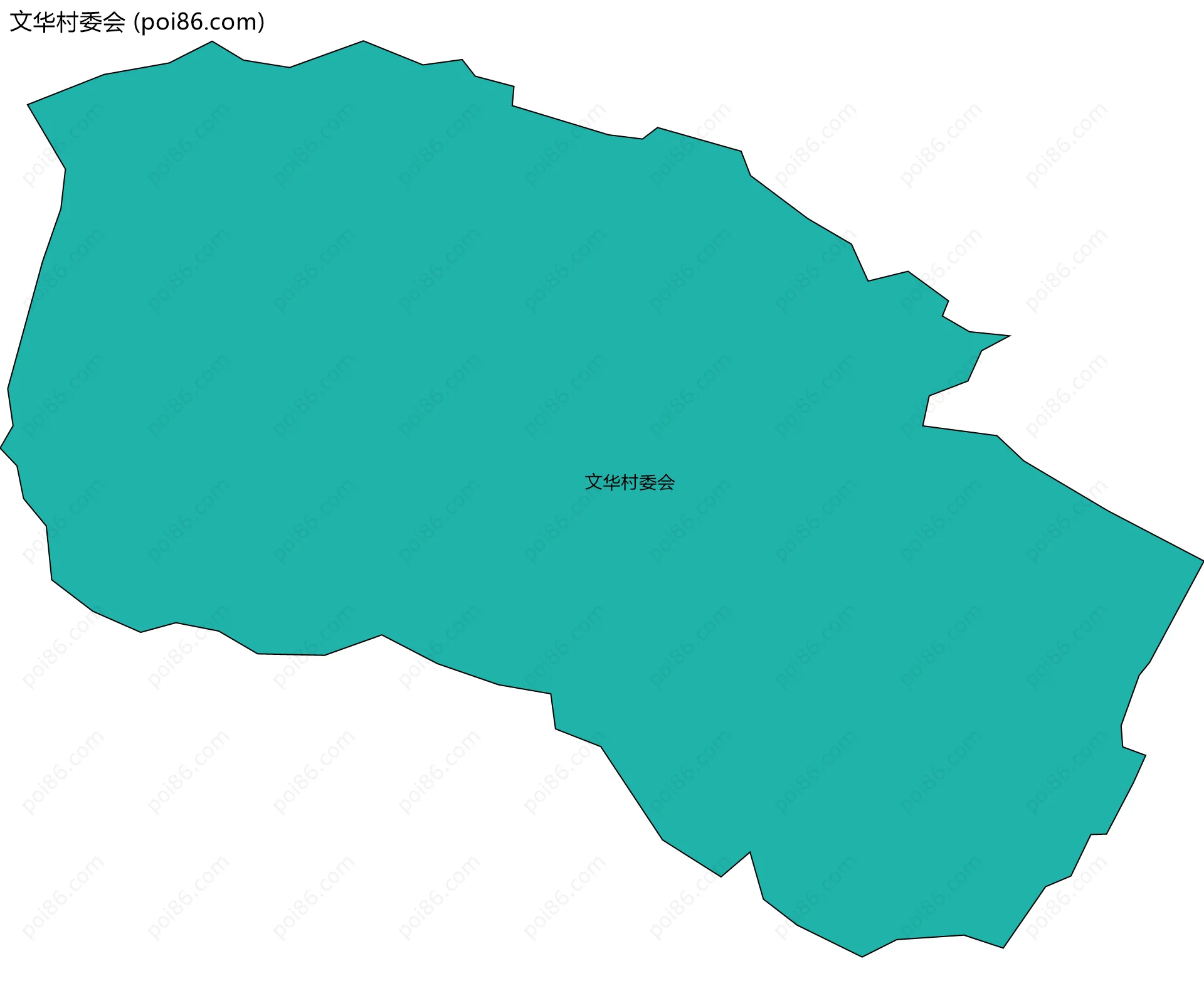 文华村委会边界地图