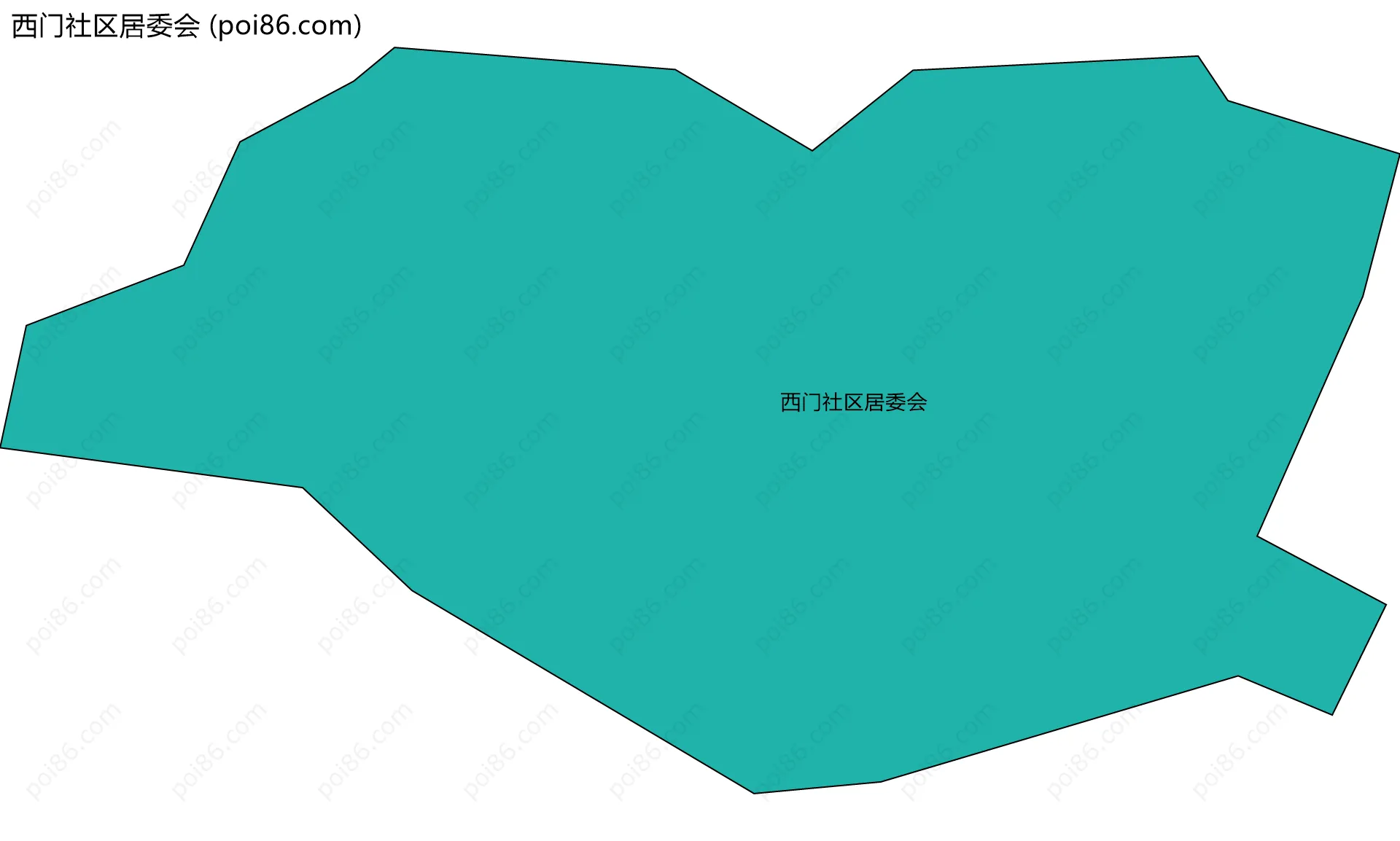 西门社区居委会边界地图