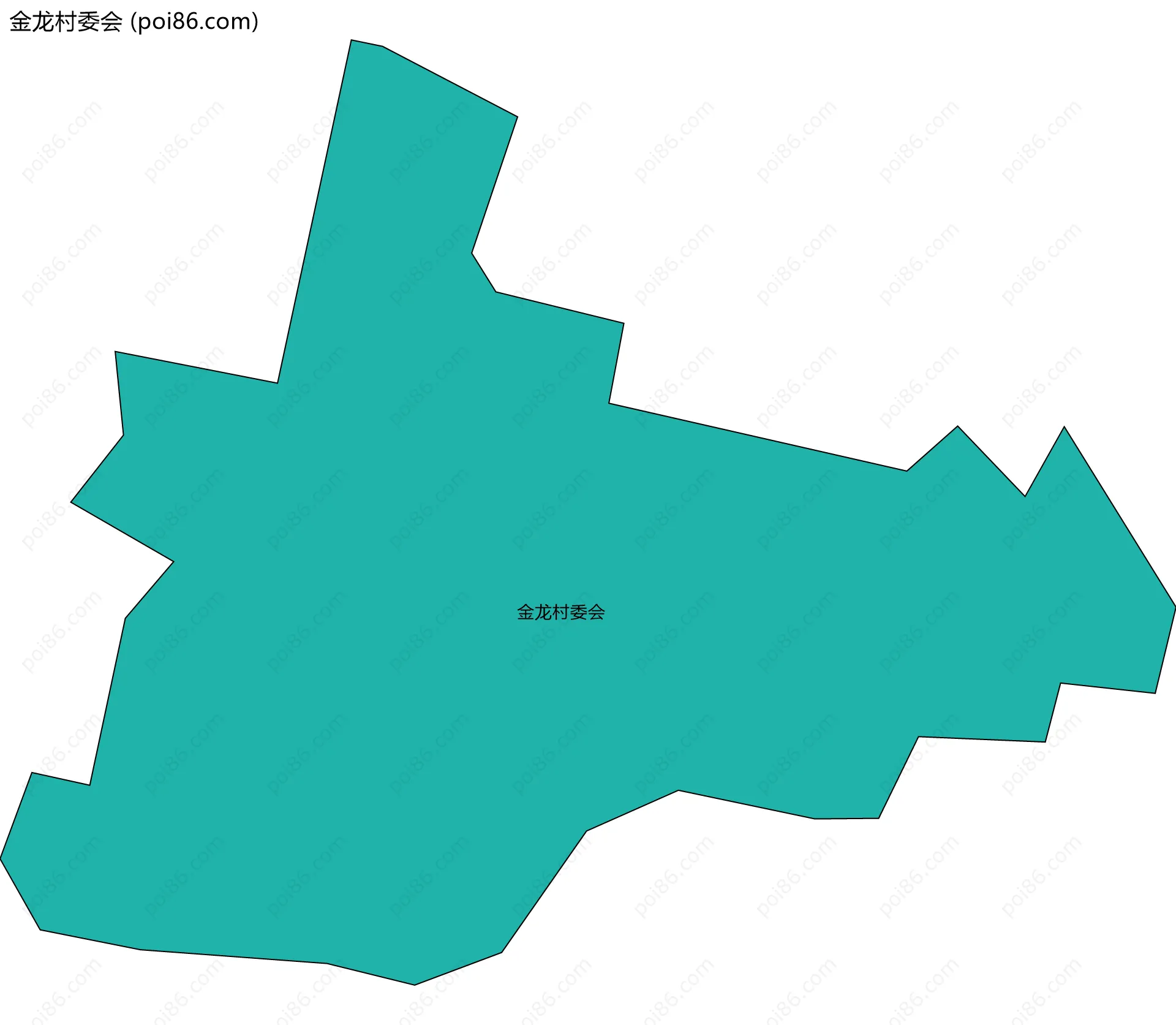 金龙村委会边界地图