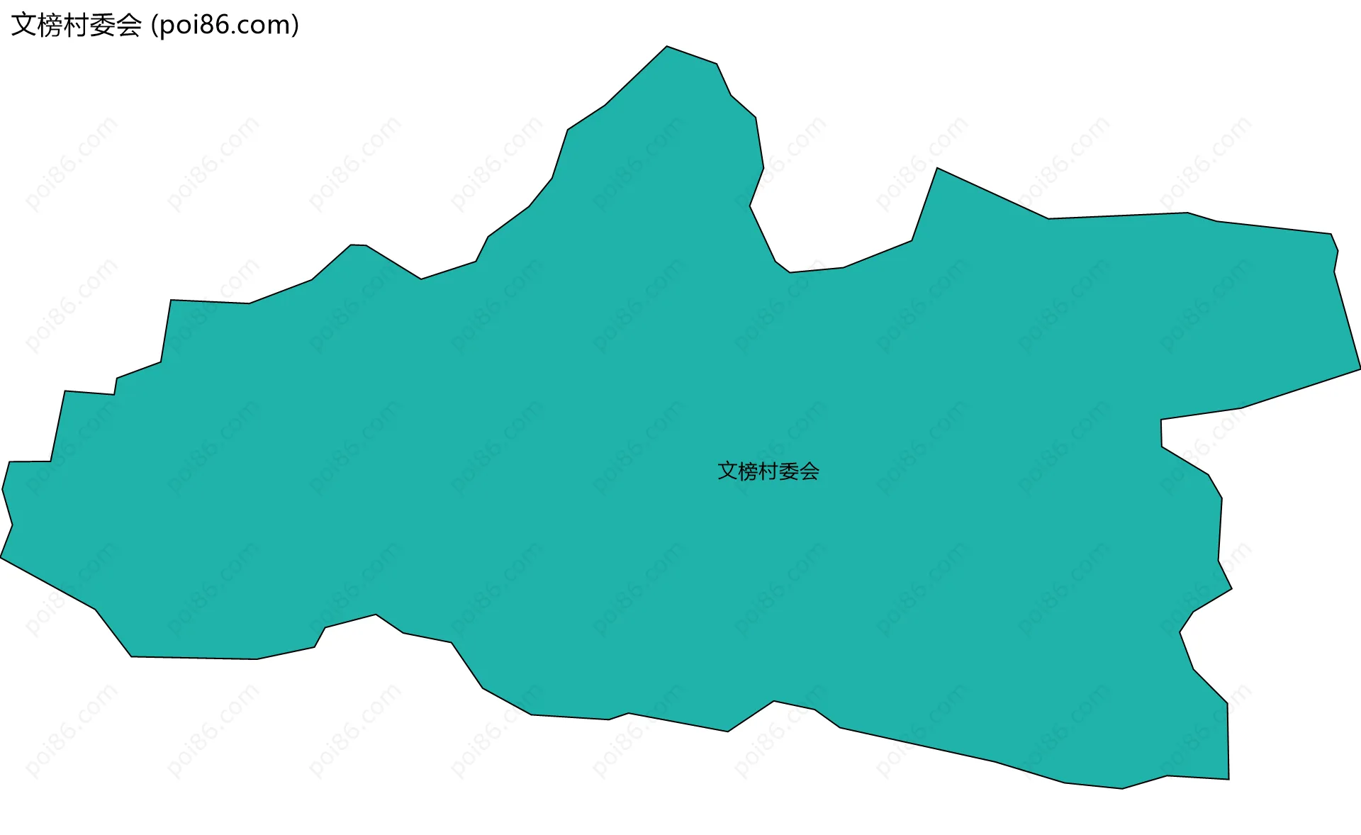 文榜村委会边界地图