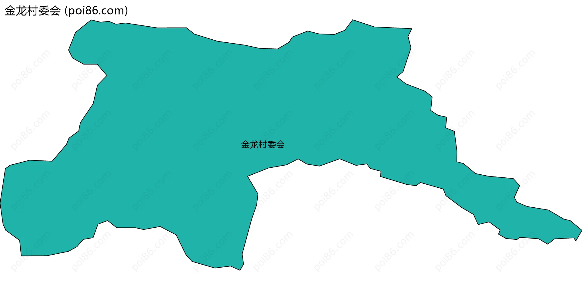 金龙村委会边界地图