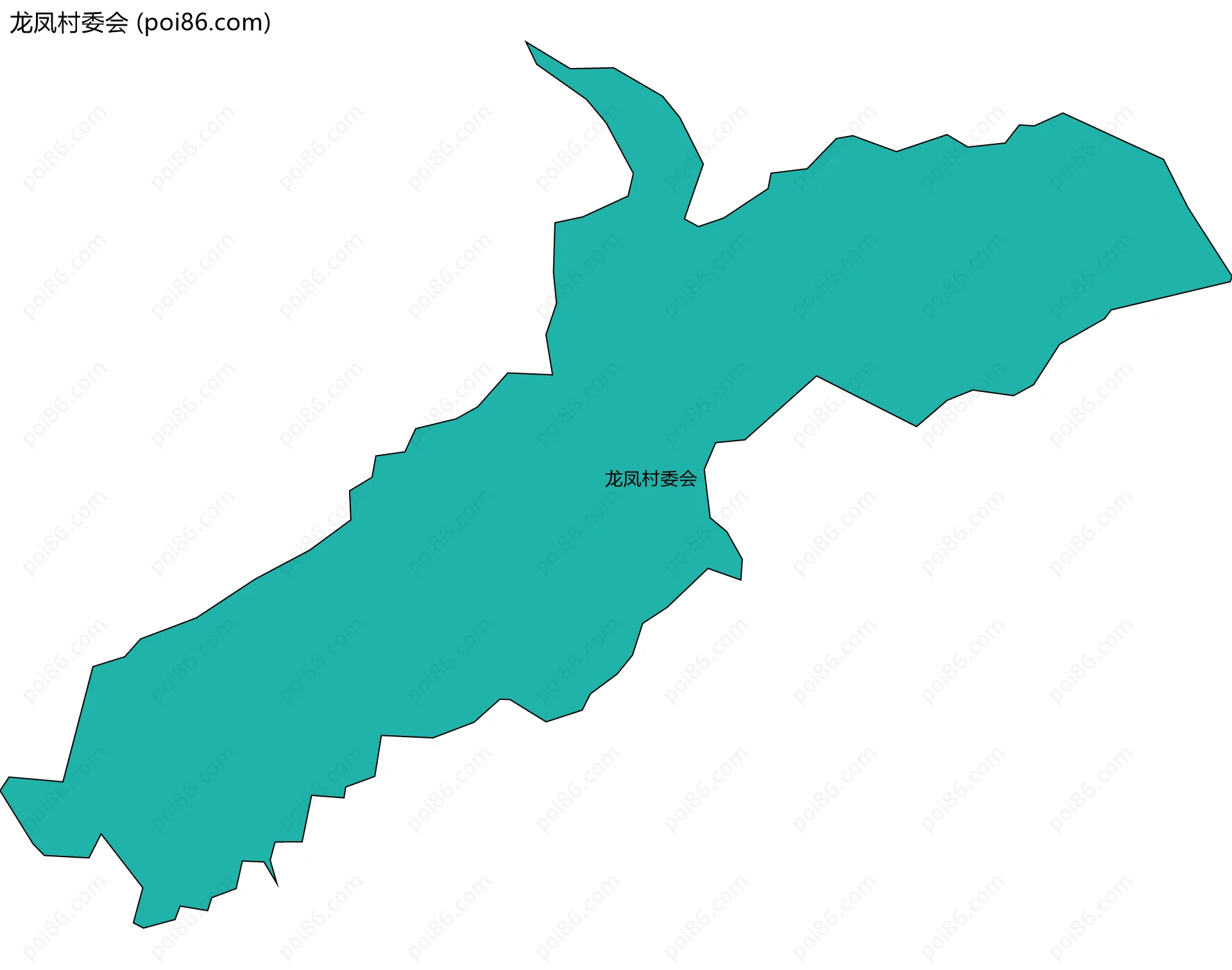 龙凤村委会边界地图