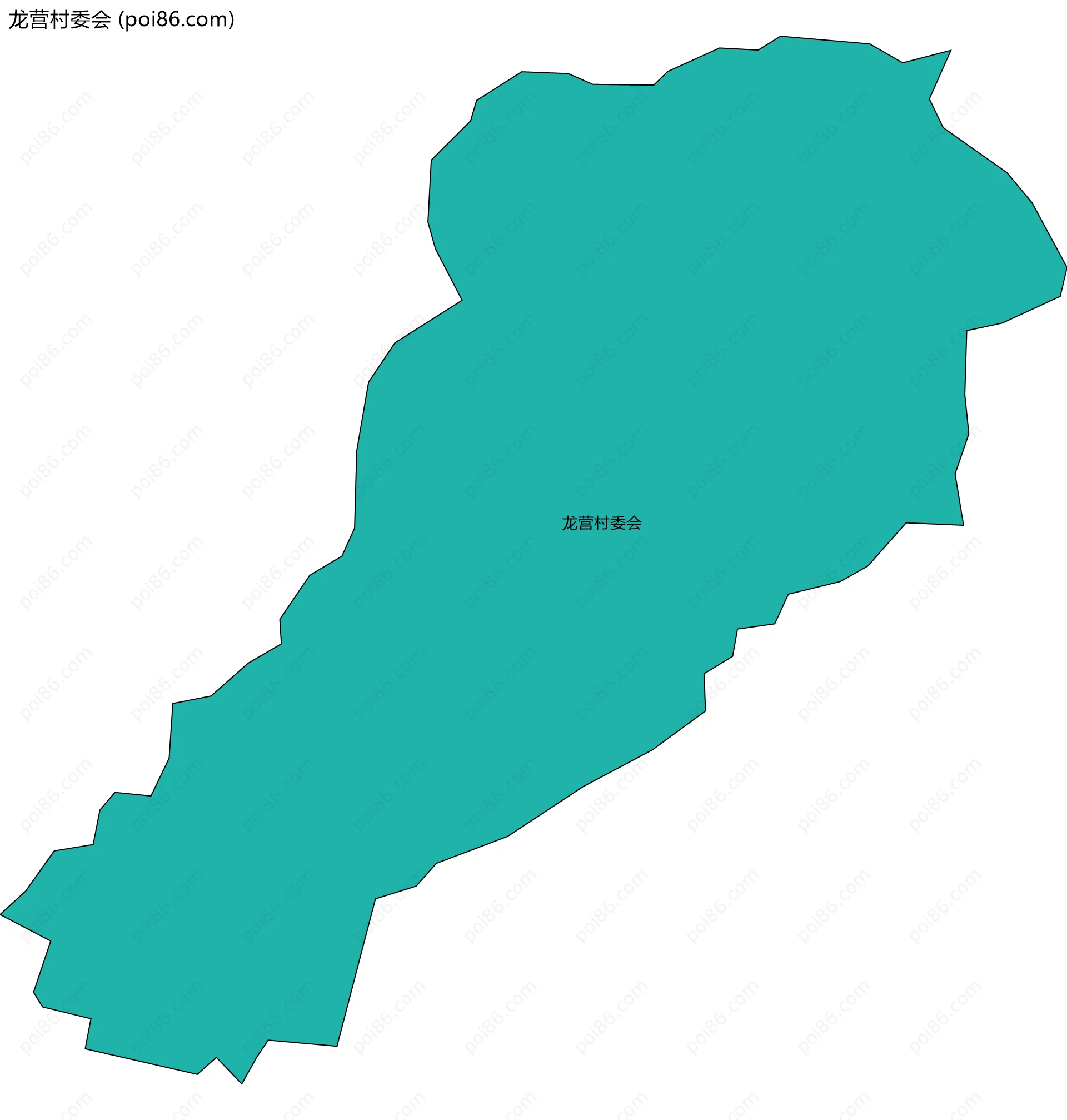 龙营村委会边界地图