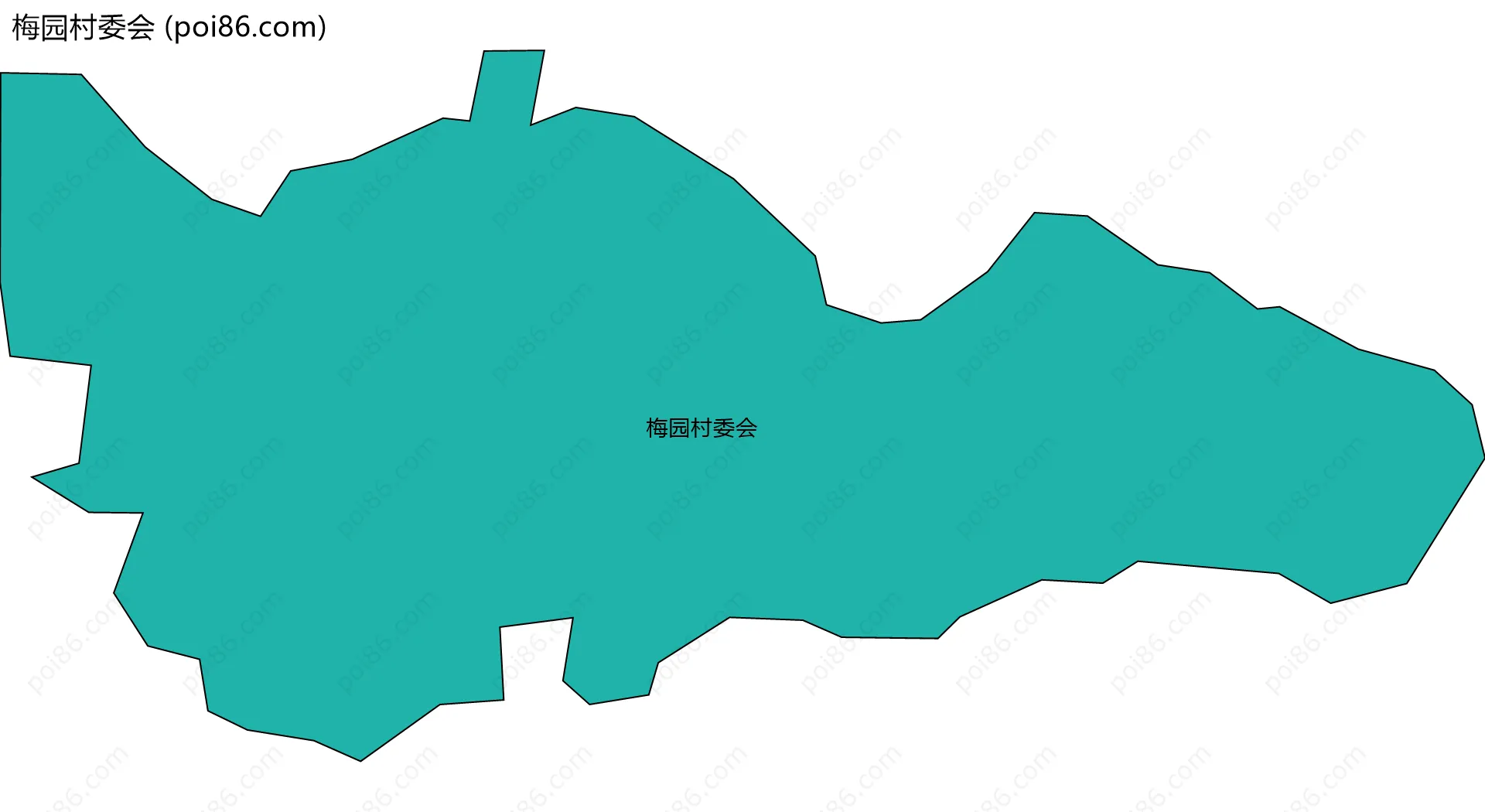 梅园村委会边界地图